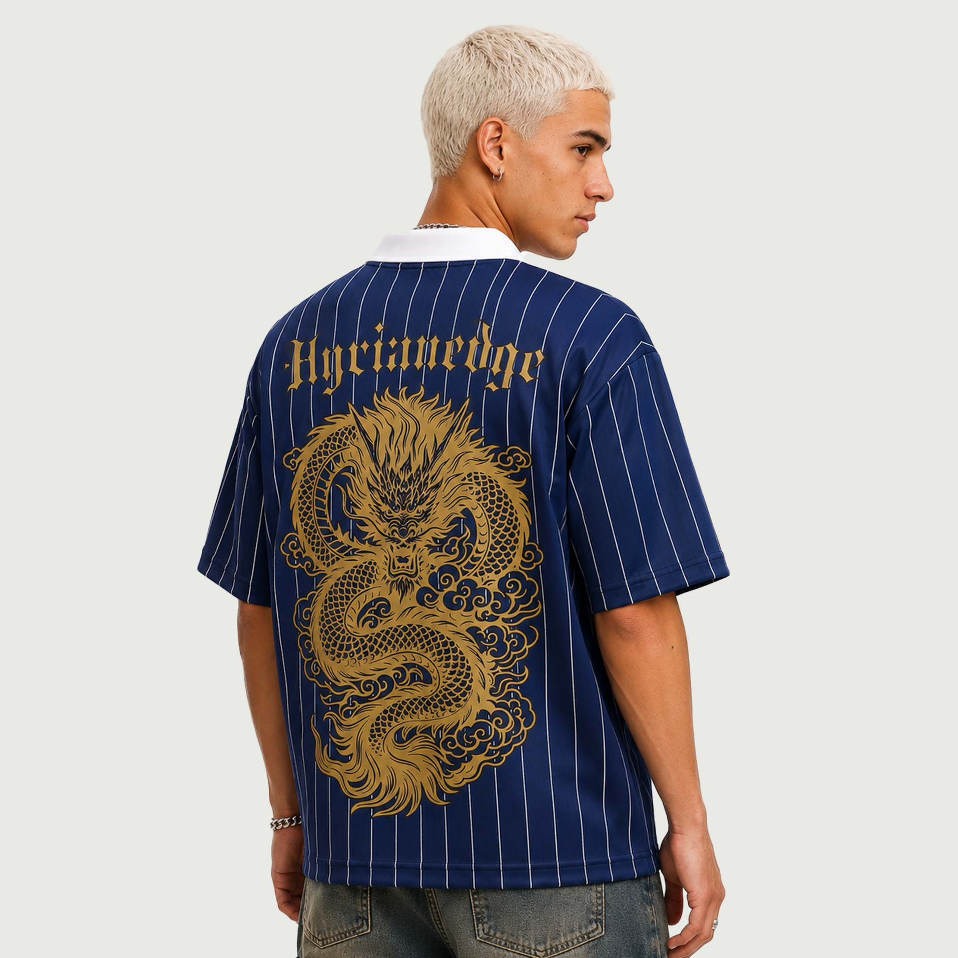 Dragon Dynasty | Striped Polo Shirt | ILYRIANEDGE