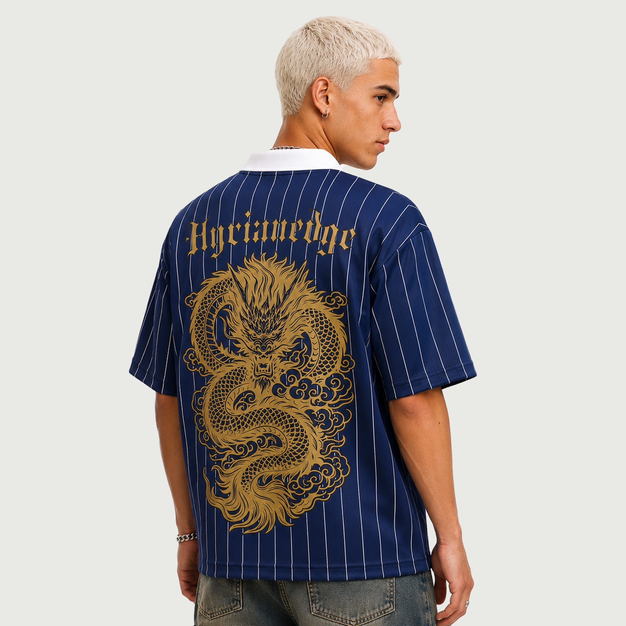 Dragon Dynasty | Striped Polo Shirt | ILYRIANEDGE