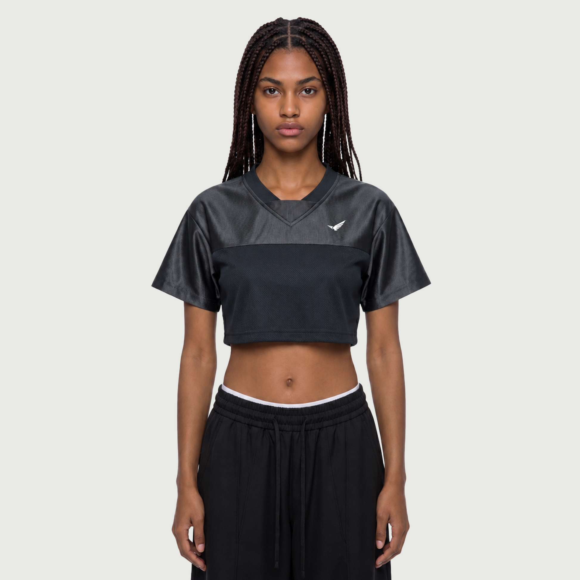 Gorgeous | Cropped V-Neck Jersey | ILYRIANEDGE