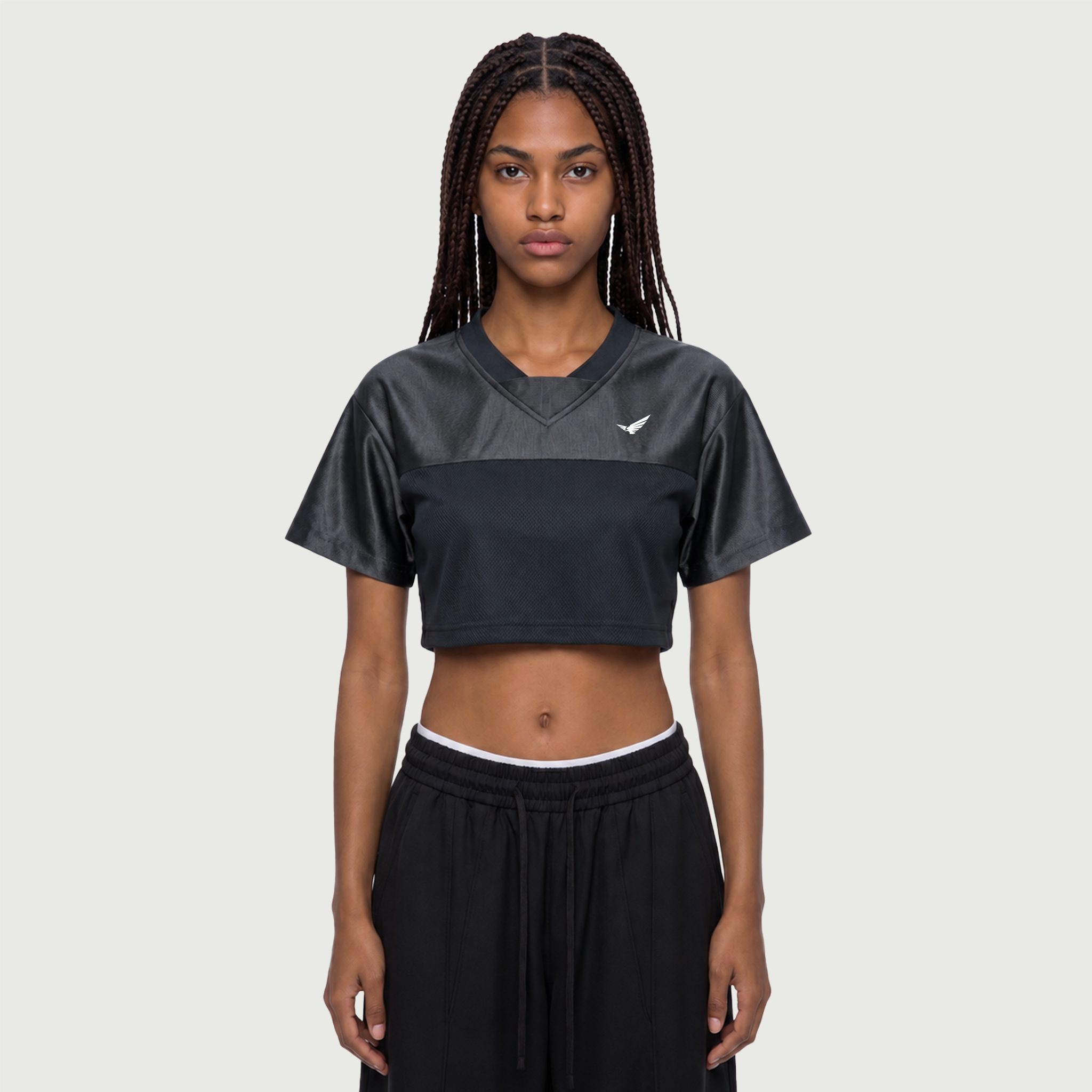 Gorgeous | Cropped V-Neck Jersey | ILYRIANEDGE