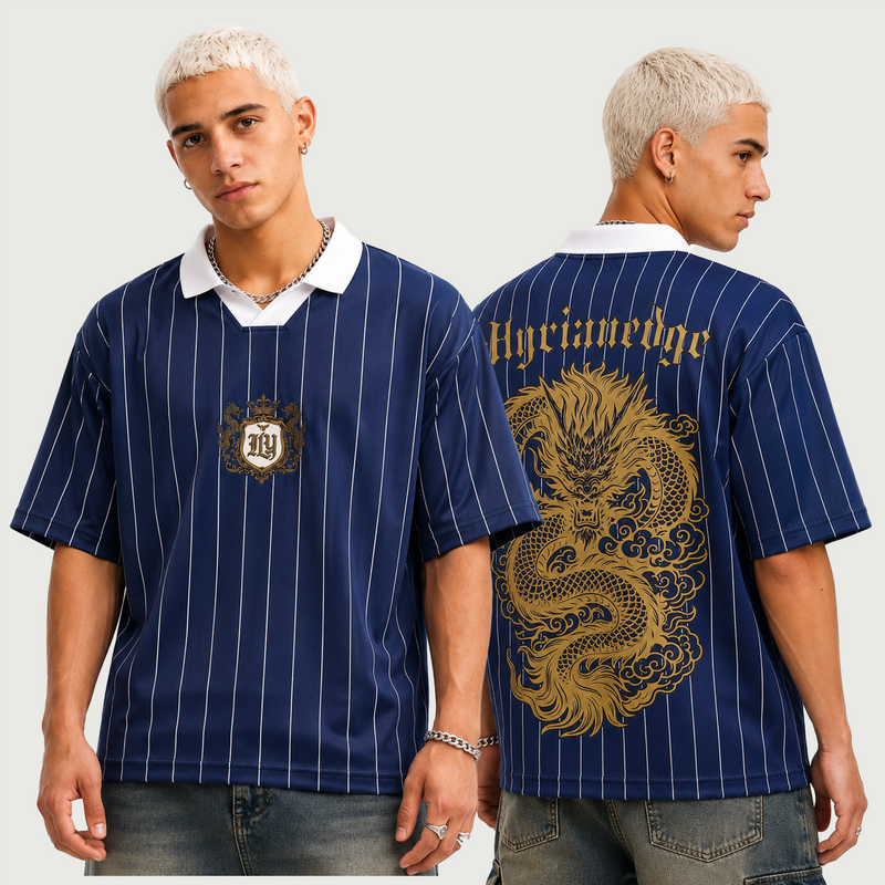 Dragon Dynasty | Striped Polo Shirt | ILYRIANEDGE