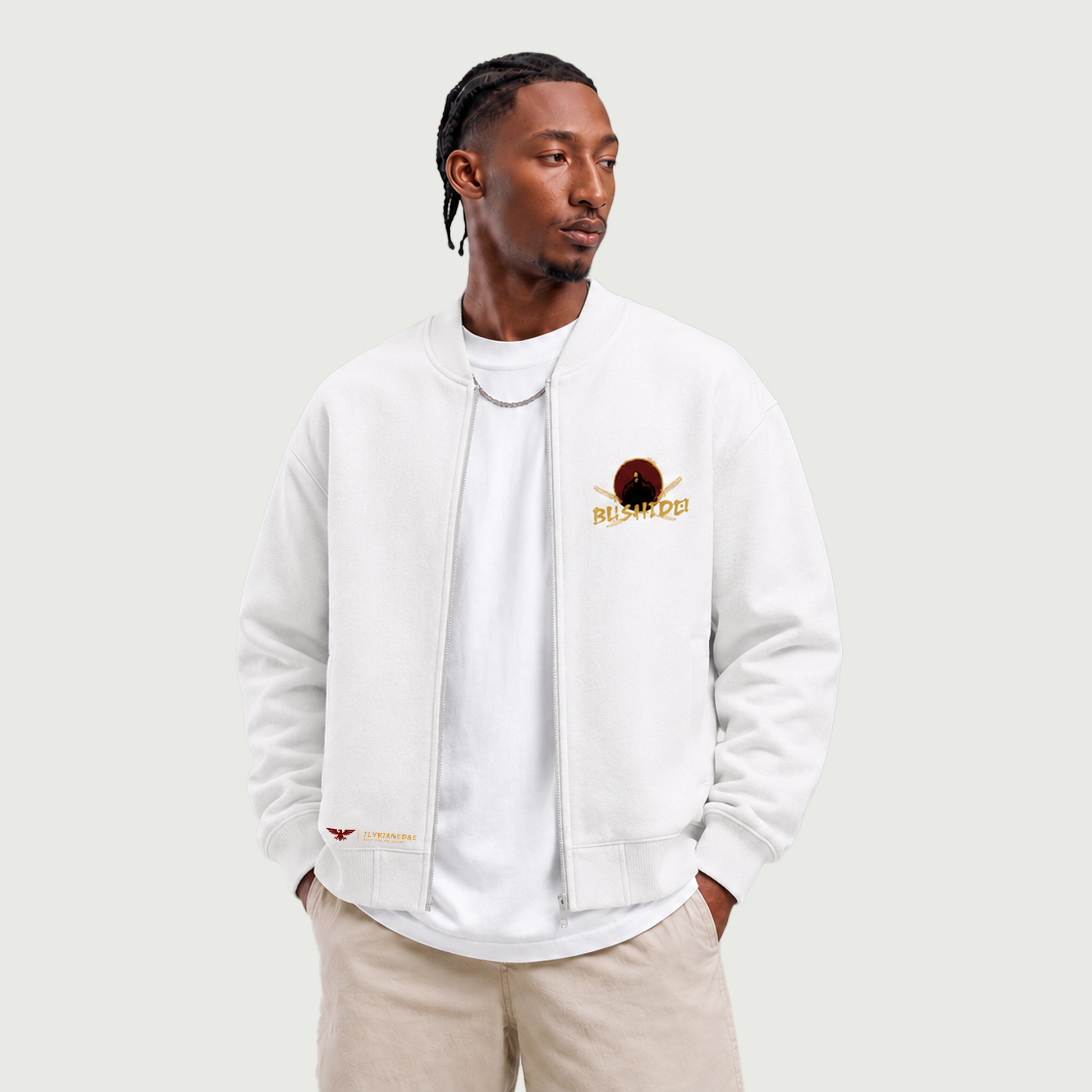 Bushido Jacket | Brushed Fleece Bomber | ILYRIANEDGE