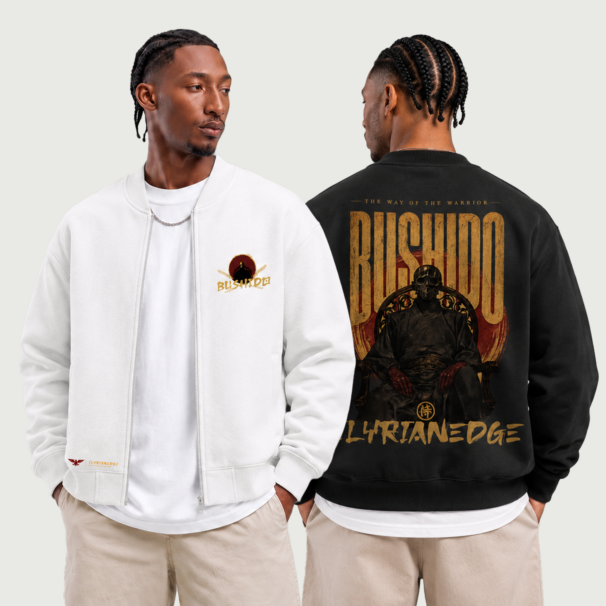 Bushido Jacket | Brushed Fleece Bomber | ILYRIANEDGE