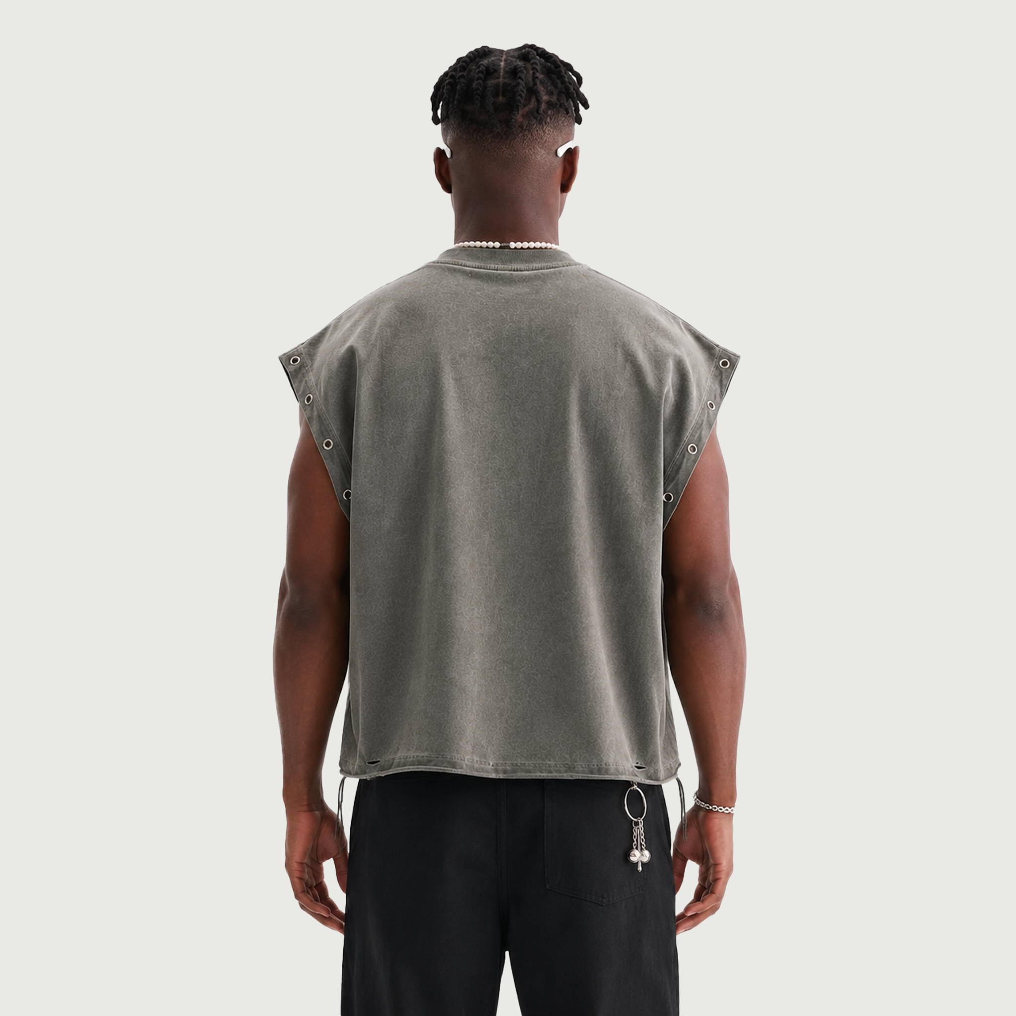 Rogue Origins | Distressed Grommet Eyelet Tank Top | ILYRIANEDGE