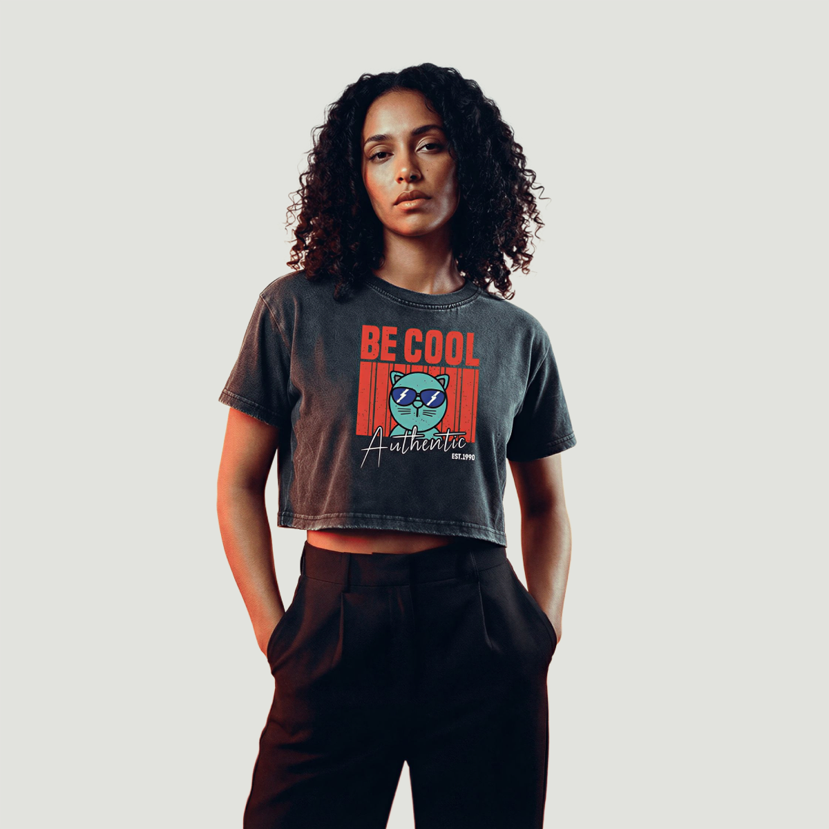 Be Cool | Women's Snow Wash Crop Top | ILYRIANEDGE