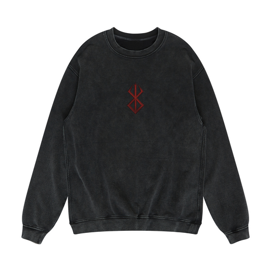 Berserk | Oversized Faded Sweatshirt | ILYRIANEDGE