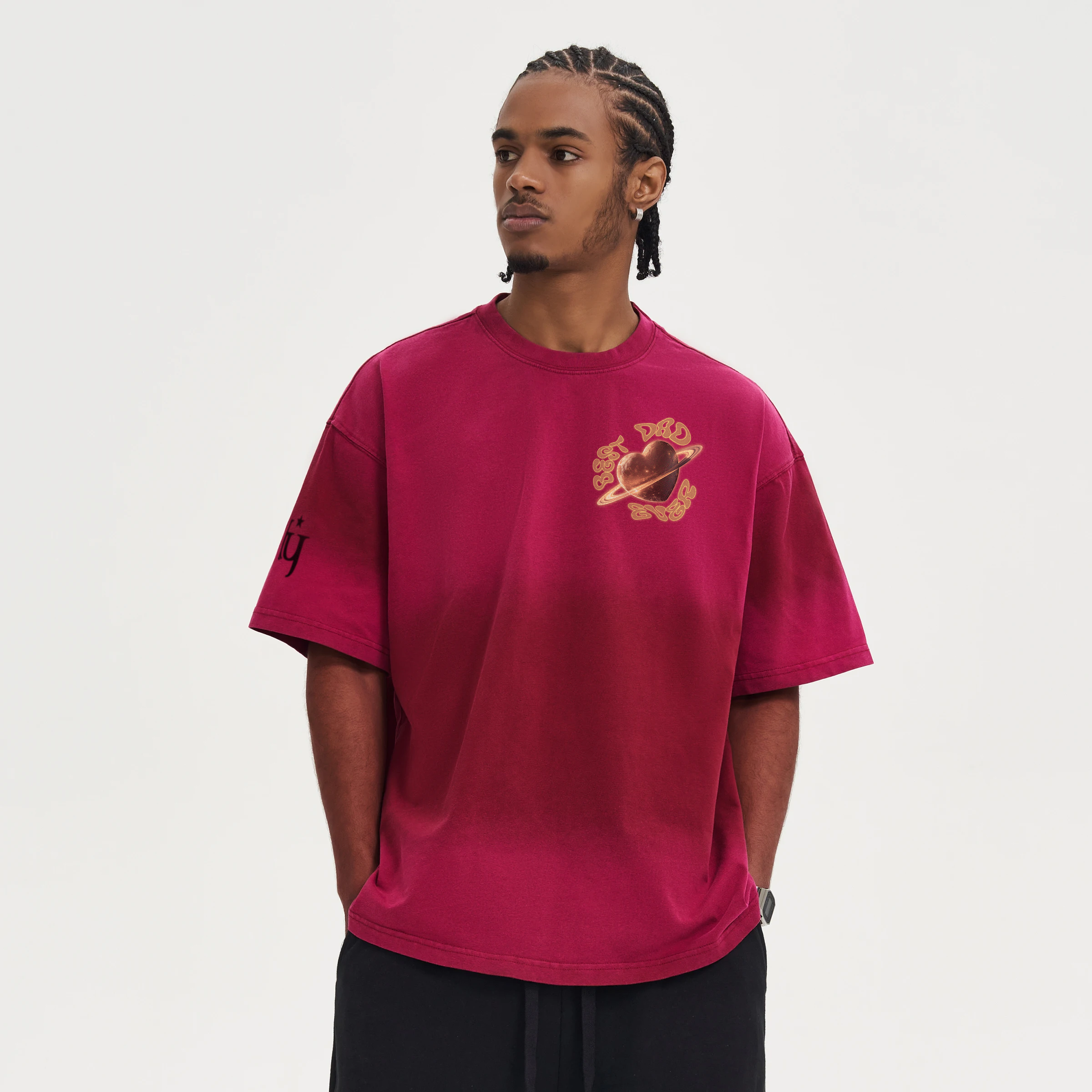 Planet Heart | Boxy Tie-Dyed Tee | ILYRIANEDGE