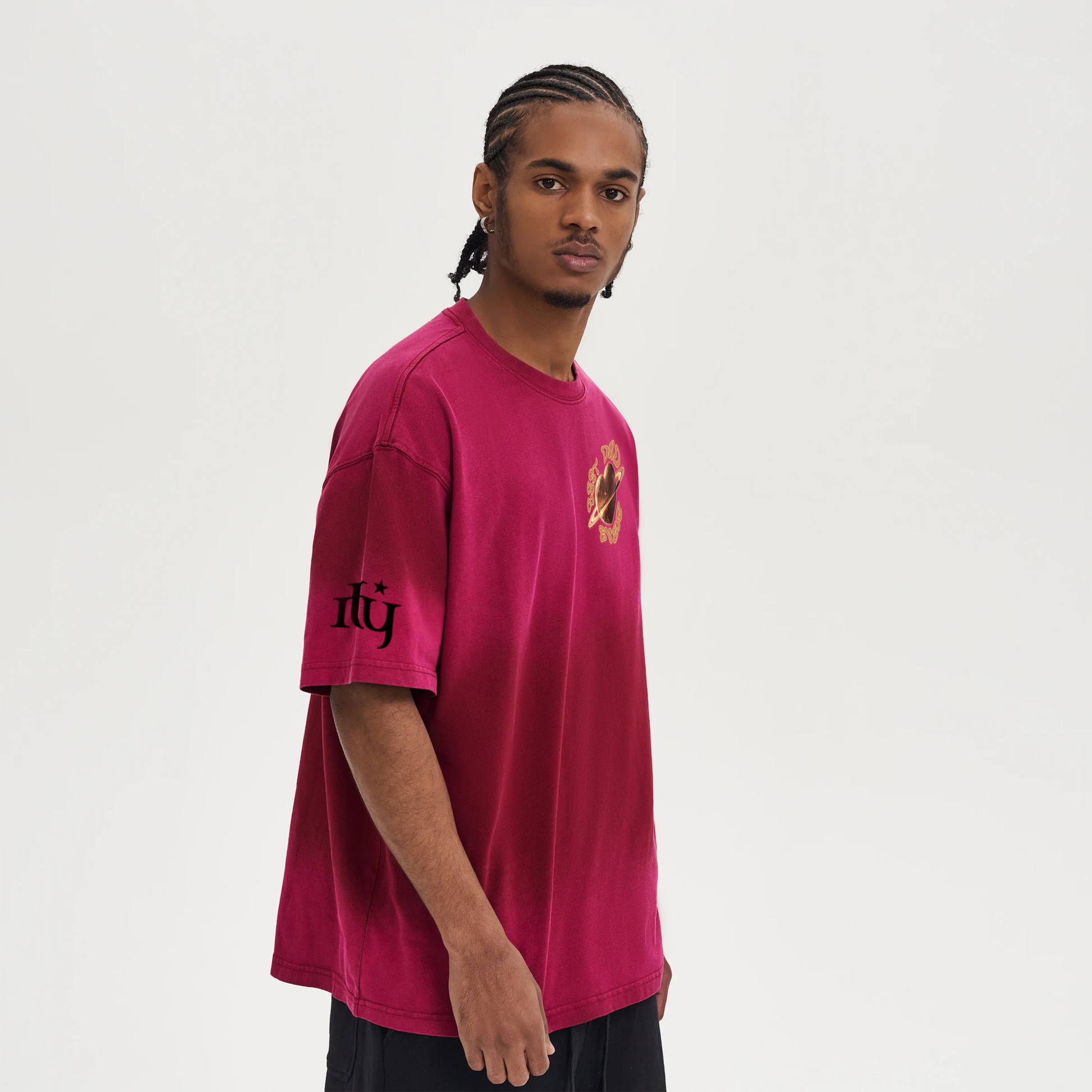 Planet Heart | Boxy Tie-Dyed Tee | ILYRIANEDGE