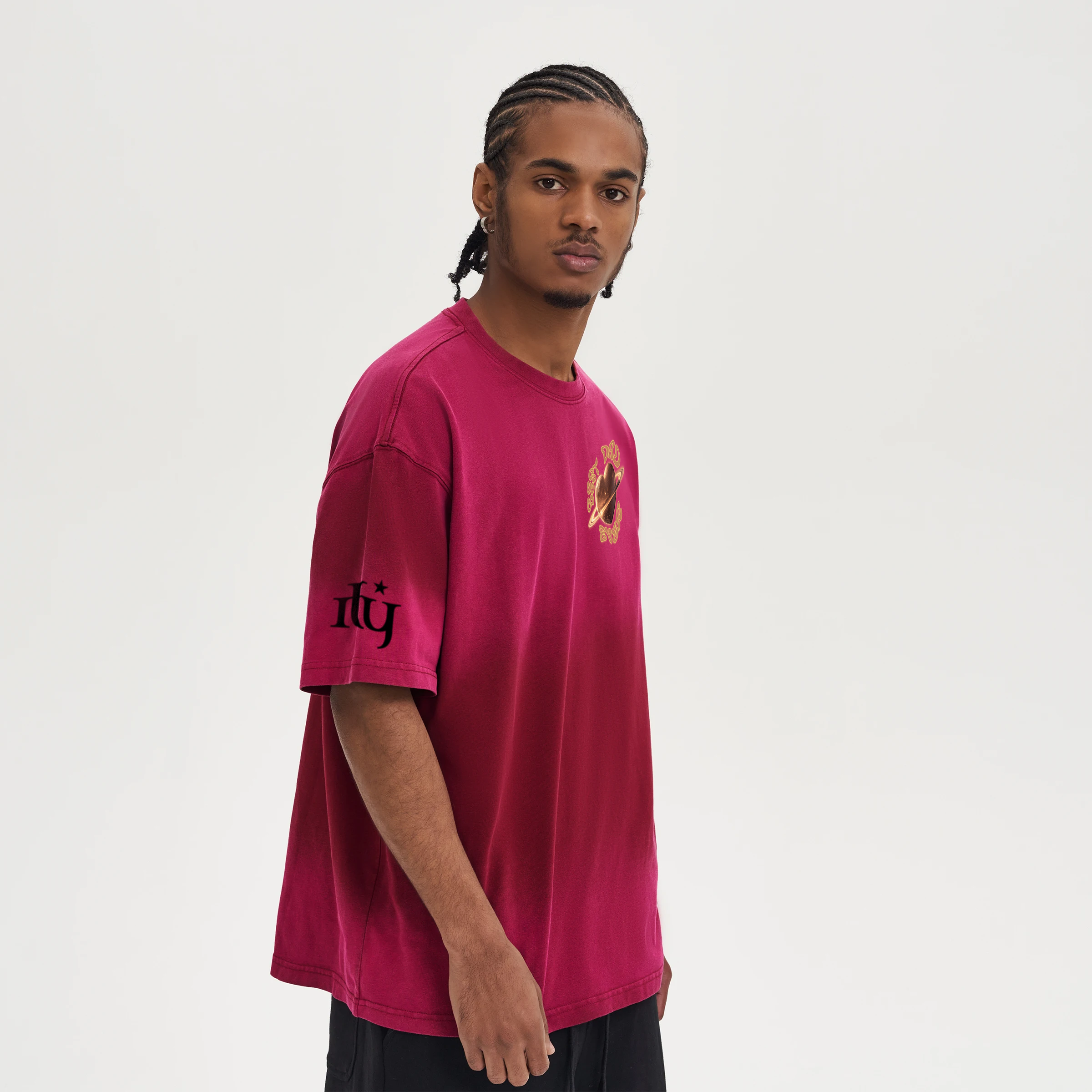 Planet Heart | Boxy Tie-Dyed Tee | ILYRIANEDGE
