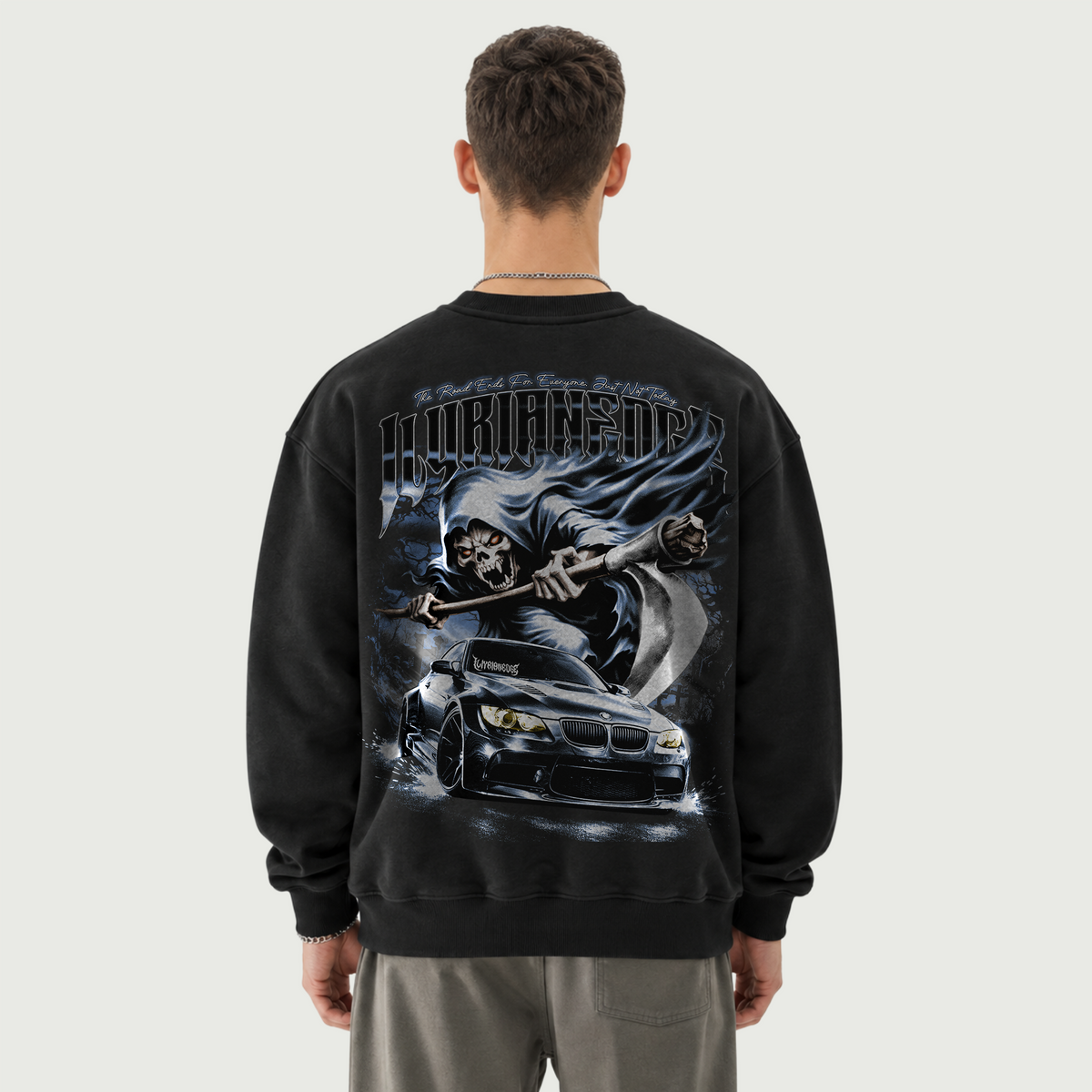 Grave Shift | 370GSM Heavyweight Oversized Sweatshirt | ILYRIANEDGE