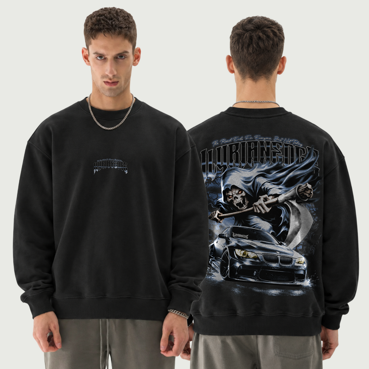 Grave Shift | 370GSM Heavyweight Oversized Sweatshirt | ILYRIANEDGE