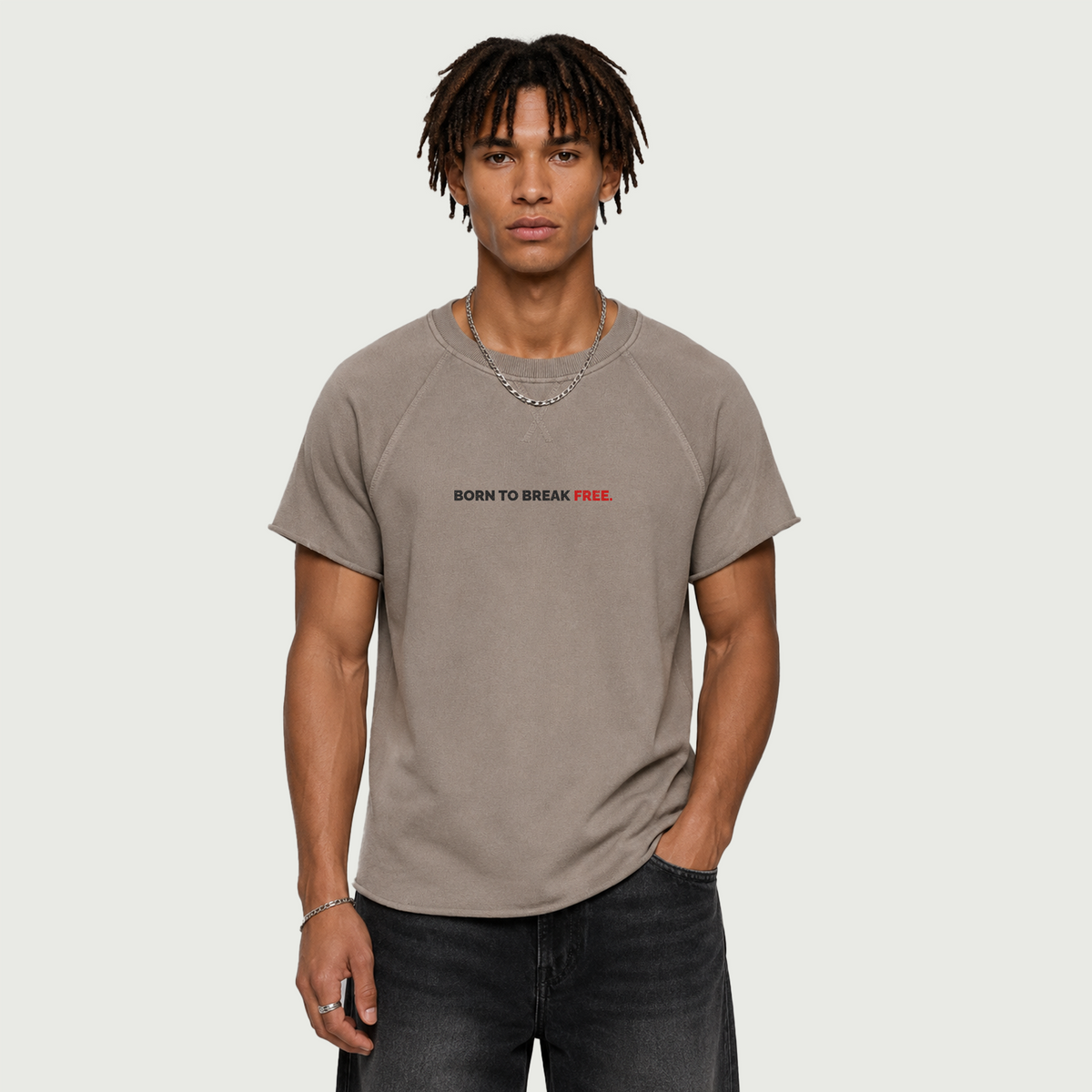 Break Free  | Vintage Wash Raw Edge T-Shirt | ILYRIANEDGE