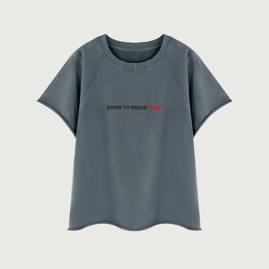 Break Free  | Vintage Wash Raw Edge T-Shirt | ILYRIANEDGE