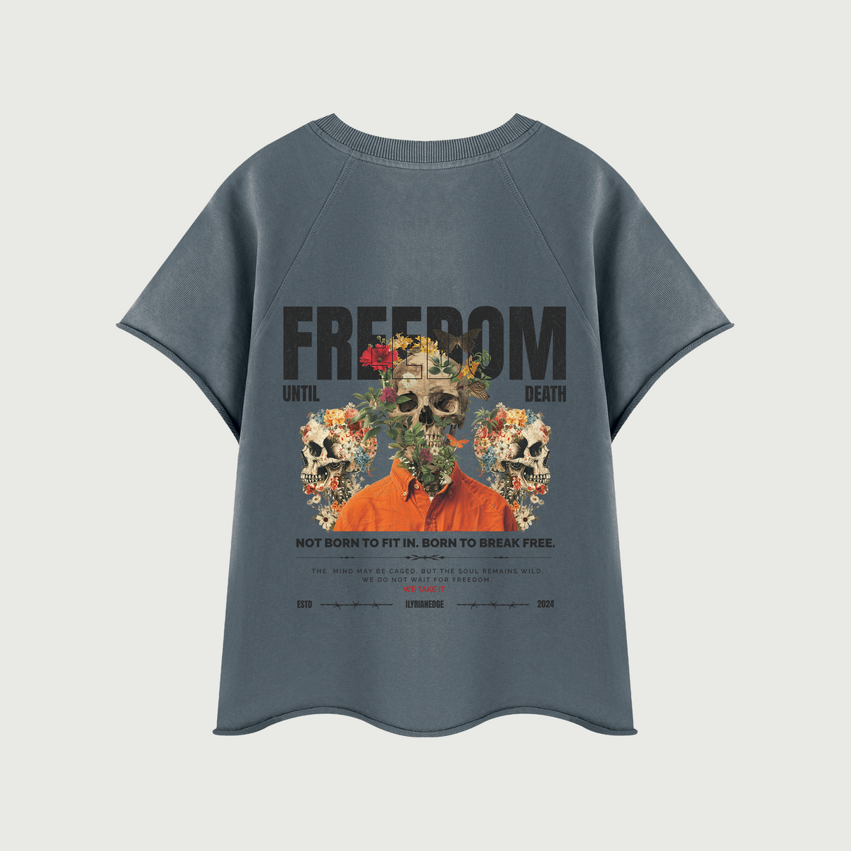 Break Free  | Vintage Wash Raw Edge T-Shirt | ILYRIANEDGE