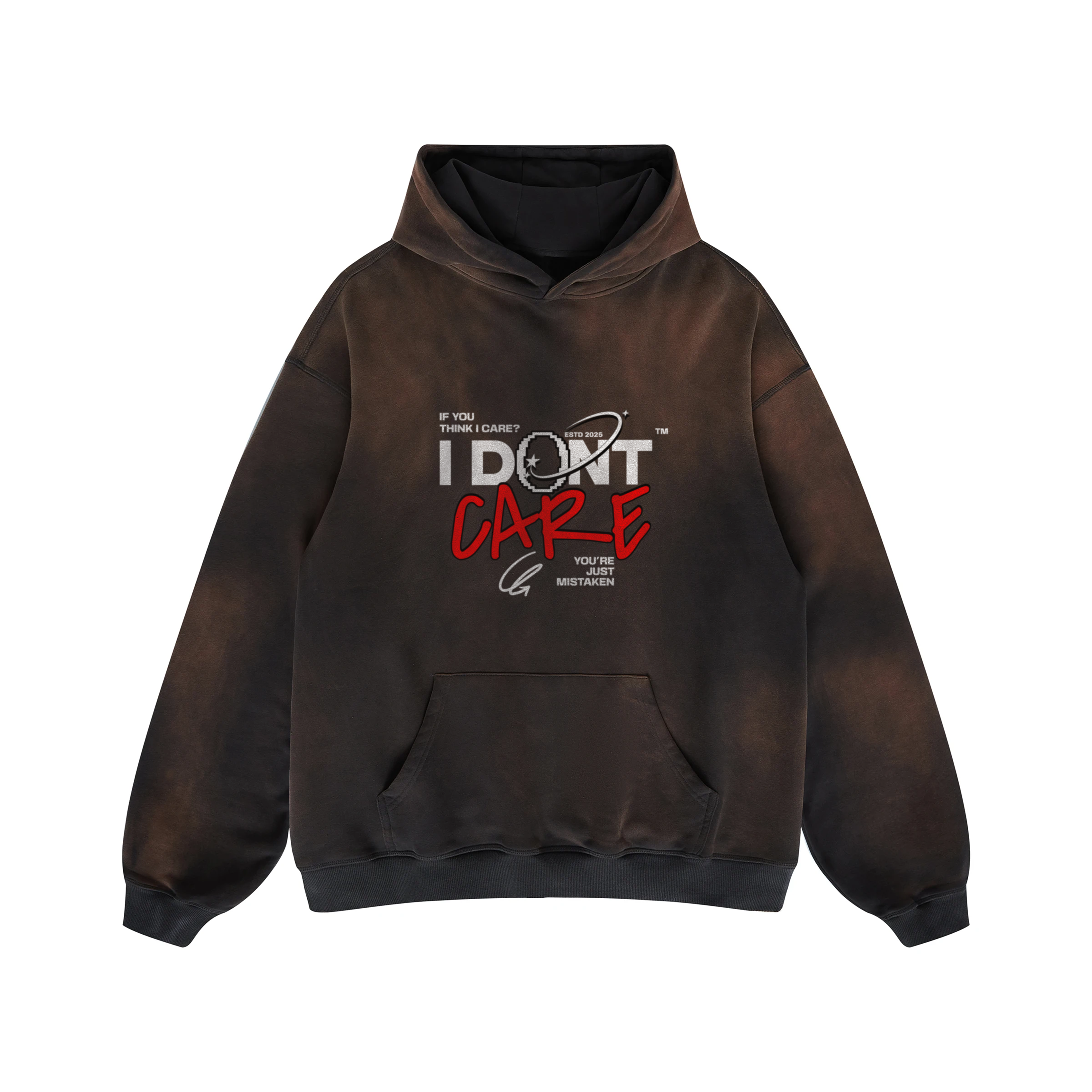 I Don't Care | Faded Hoodie | ILYRIANEDGE