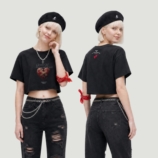 Broken Heart | Women’s Crop Top Tee | ILYRIANEDGE