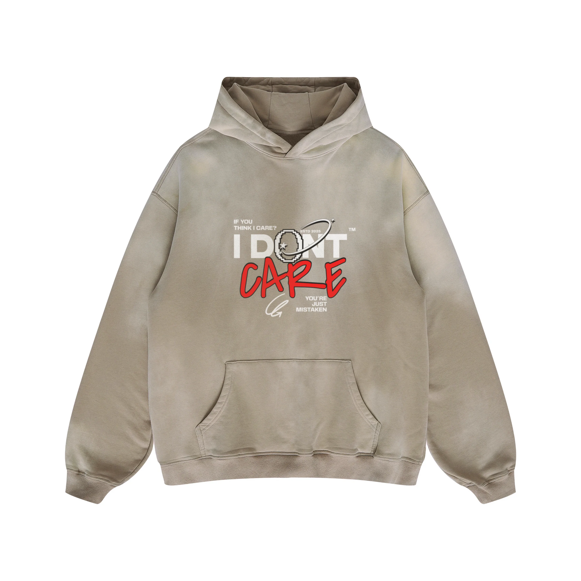 I Don't Care | Faded Hoodie | ILYRIANEDGE