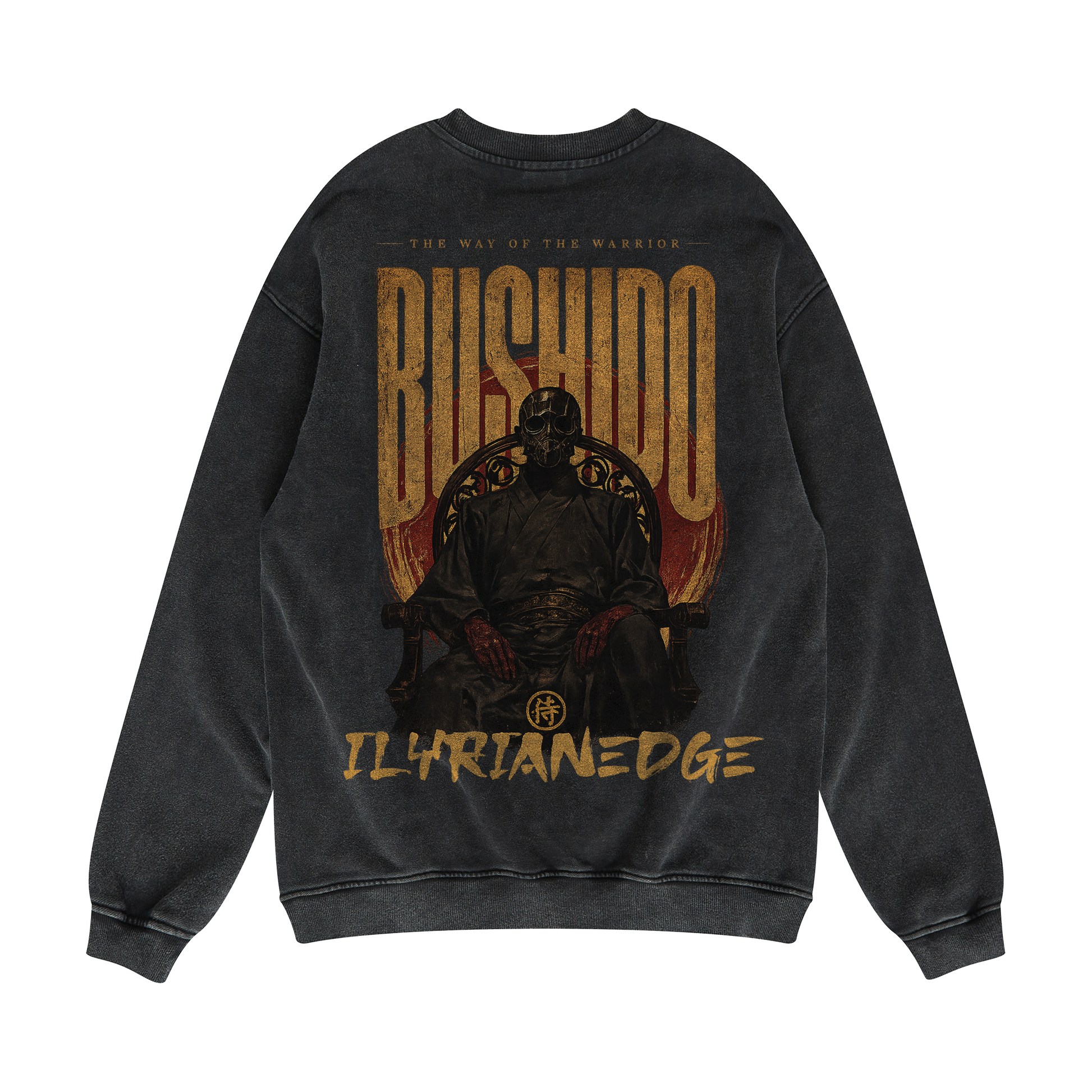 Bushido | Oversized Faded Sweatshirt | ILYRIANEDGE