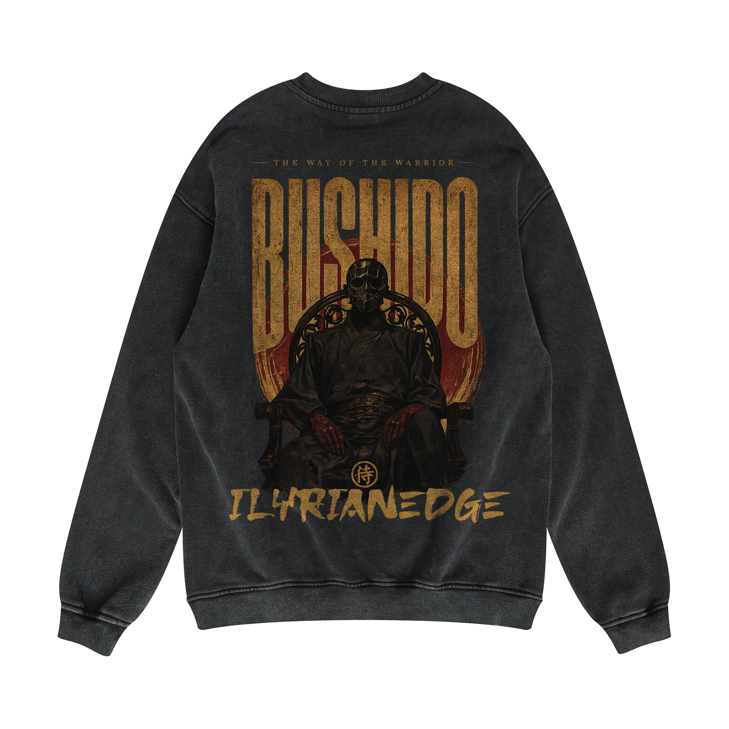 Bushido | Oversized Faded Sweatshirt | ILYRIANEDGE