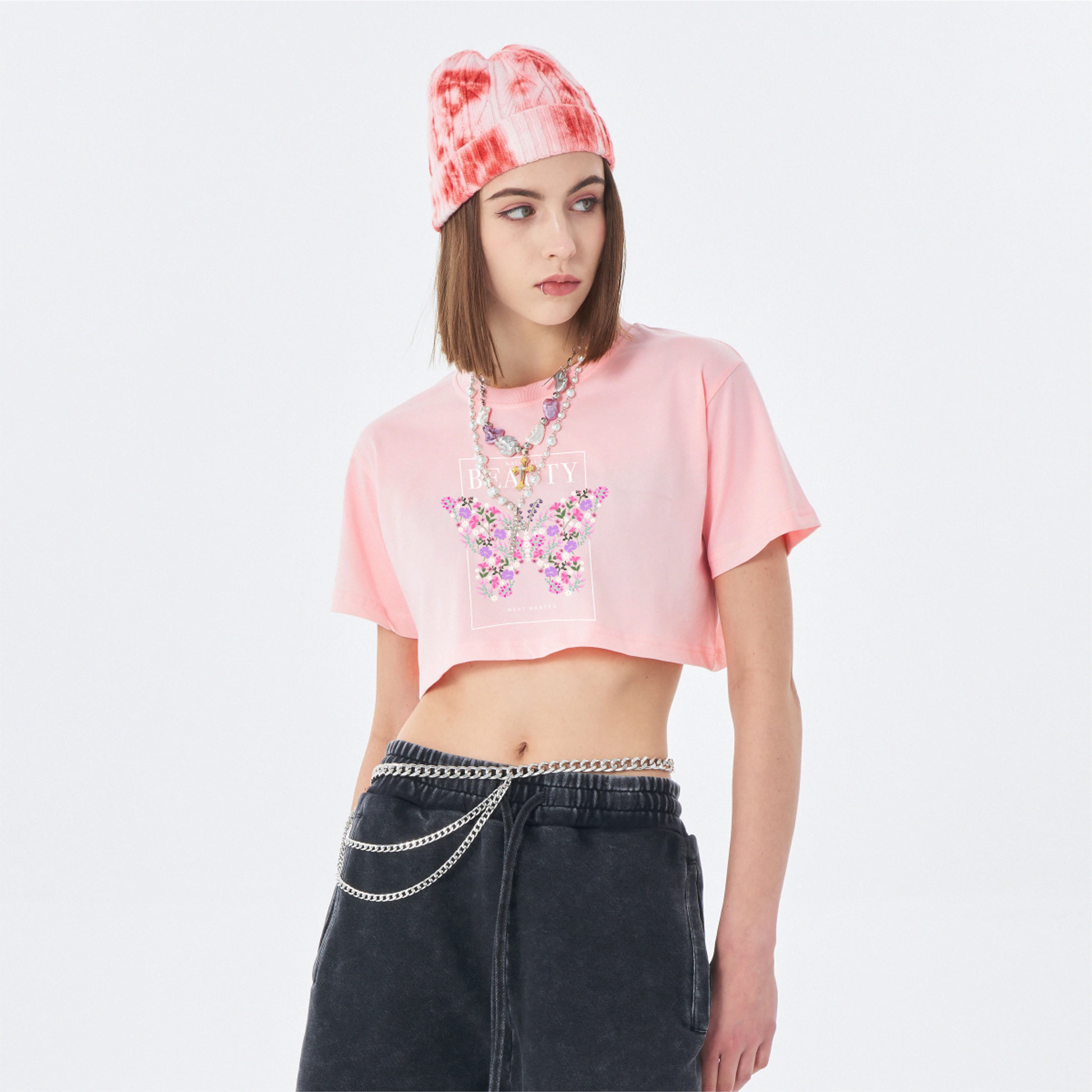 Beautyfly - 200GSM Women's Crop Top T-shirt