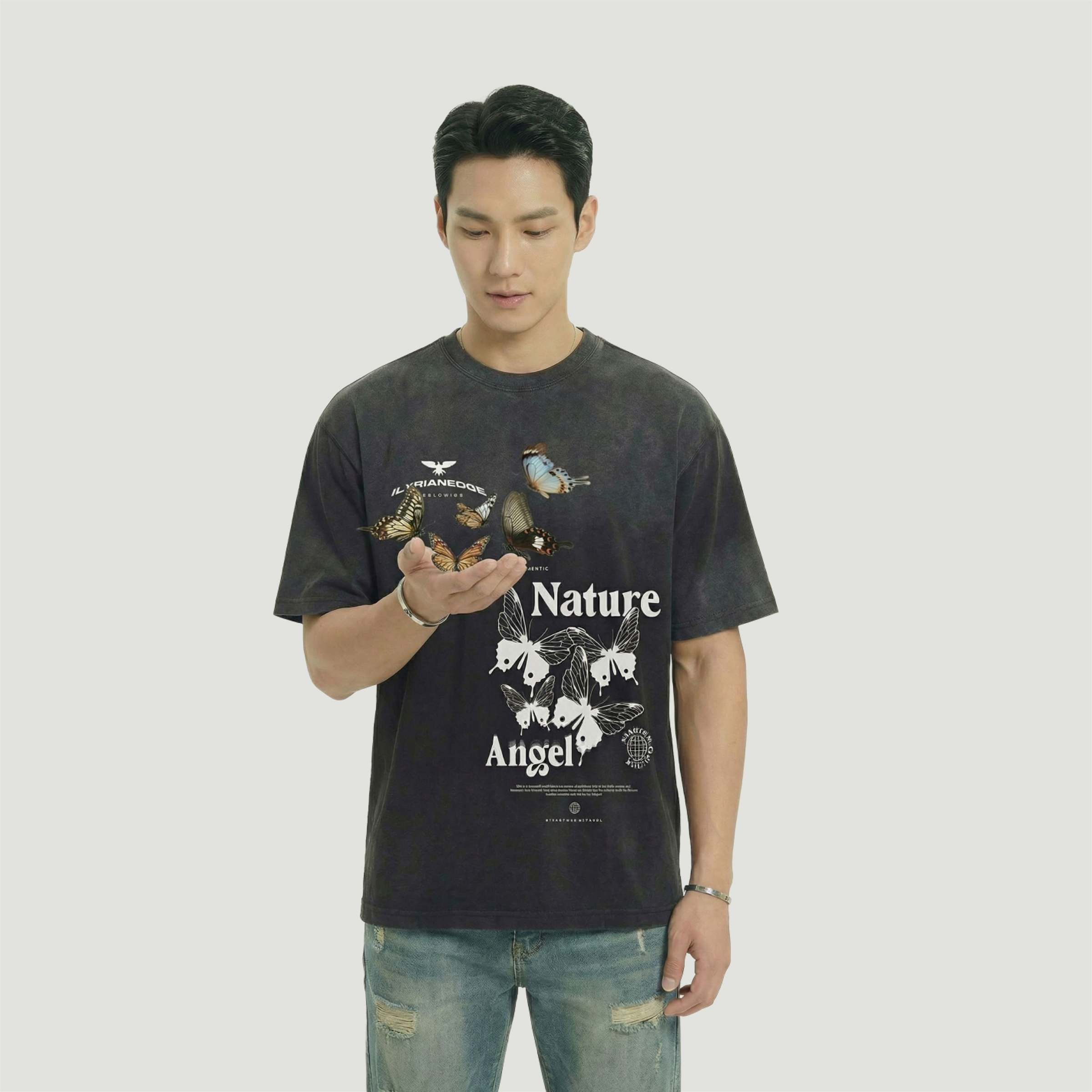 Nature - 260GSM Unisex Boxy Tie-dyed T-shirt