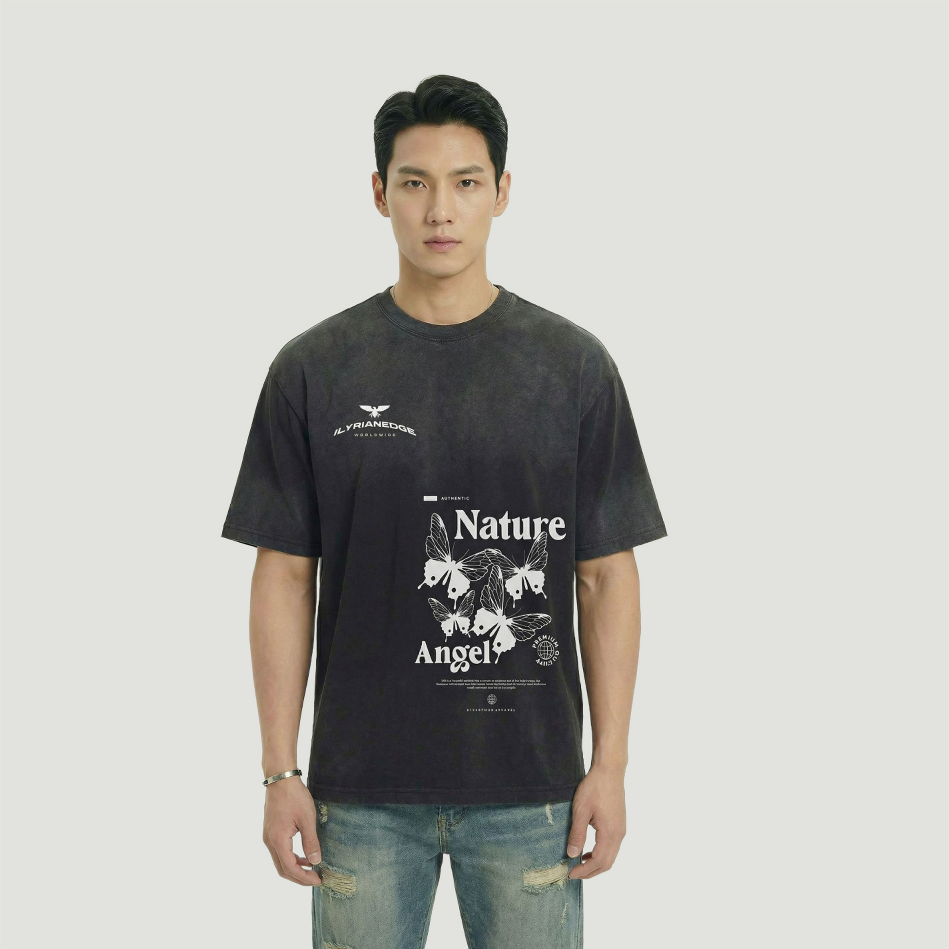 Nature - 260GSM Unisex Boxy Tie-dyed T-shirt