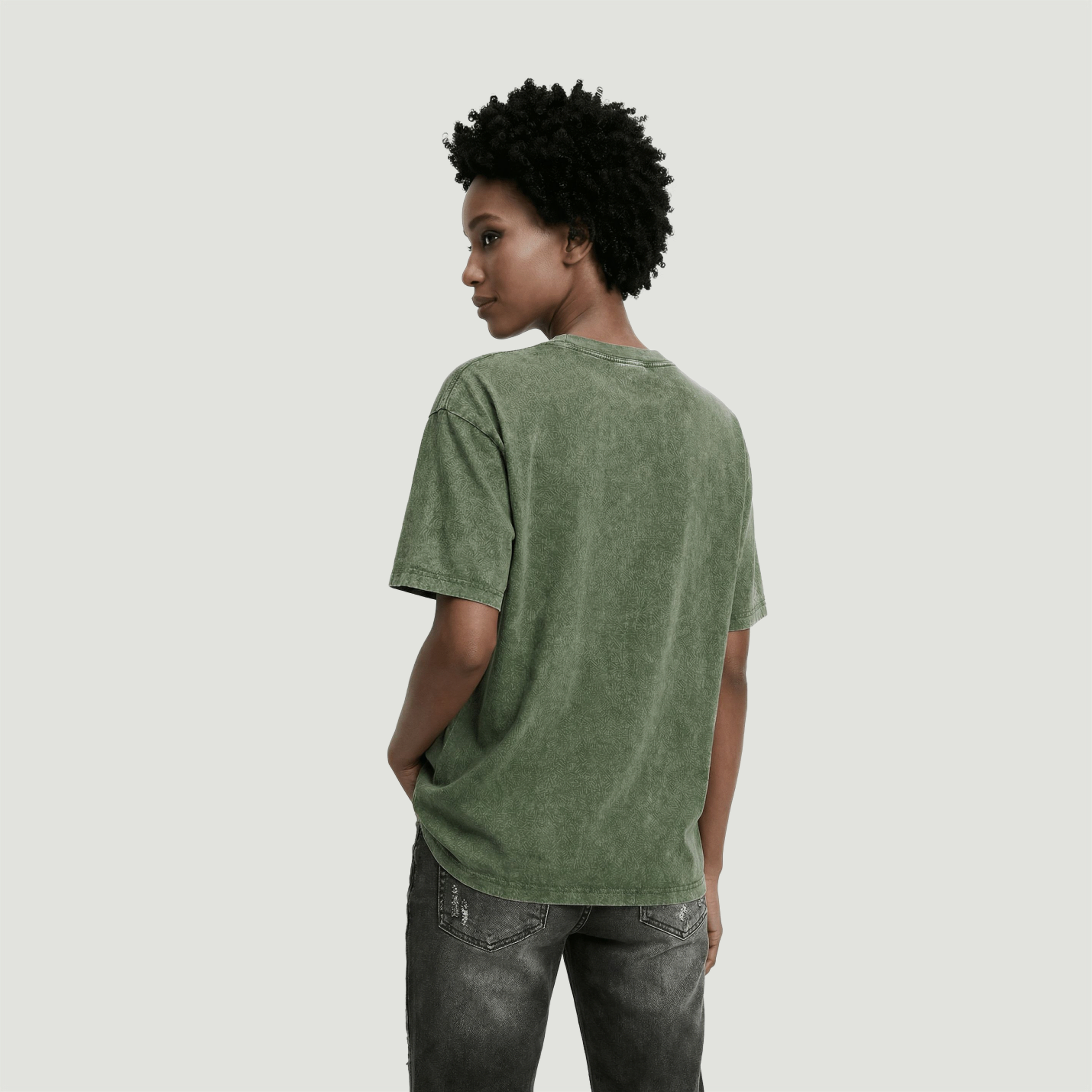 Ice Cream Cat | Oversized Snow Wash T-Shirt | ILYRIANEDGE