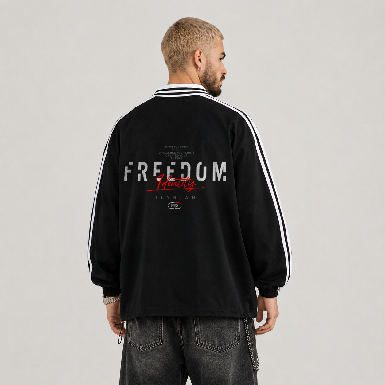 Ilyrianedge | Lapel Collar Sweatshirt | ILYRIANEDGE