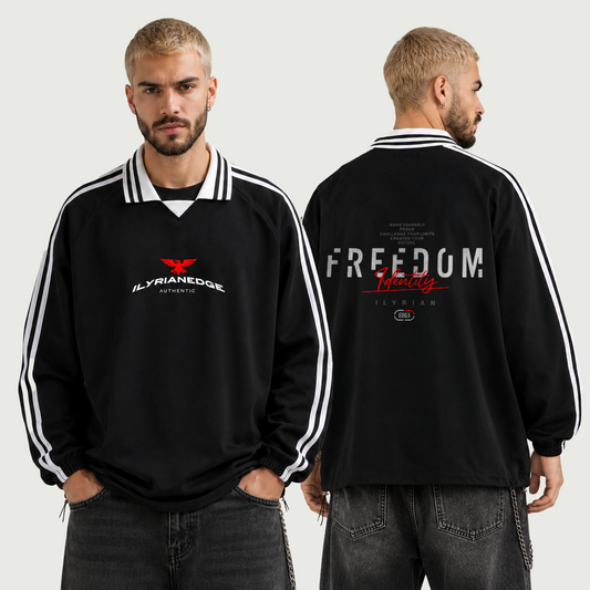 Ilyrianedge | Lapel Collar Sweatshirt | ILYRIANEDGE