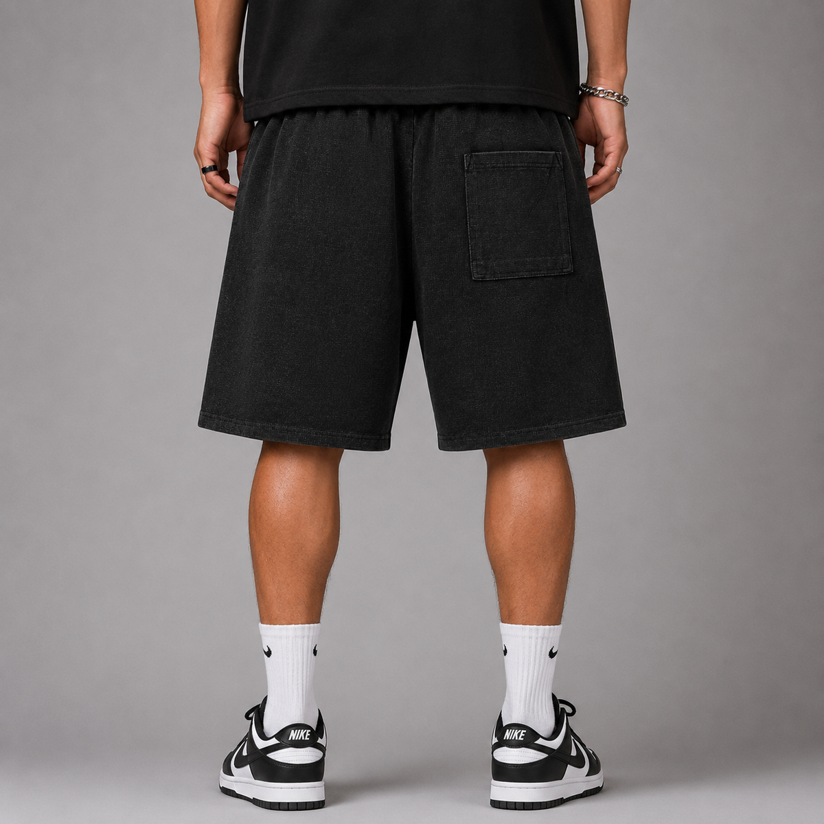 Hustle | Mineral Wash Waffle Knit Short | ILYRIANEDGE