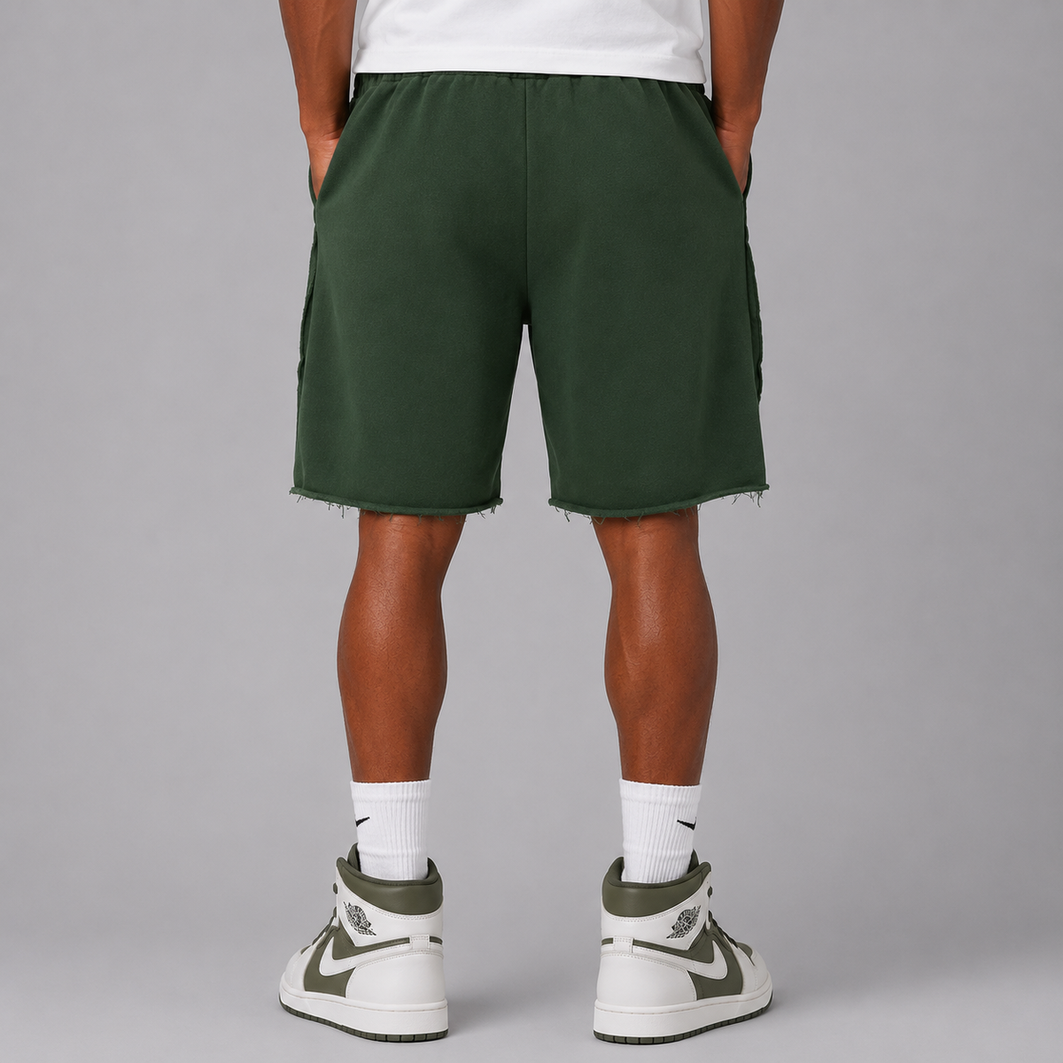 Ilyrianedge | Vintage Washed Tiger Stripes Shorts | ILYRIANEDGE