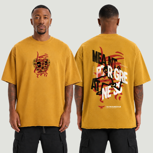 Fragmented Thoughts | Faded Raw Hem T-Shirt | ILYRIANEDGE