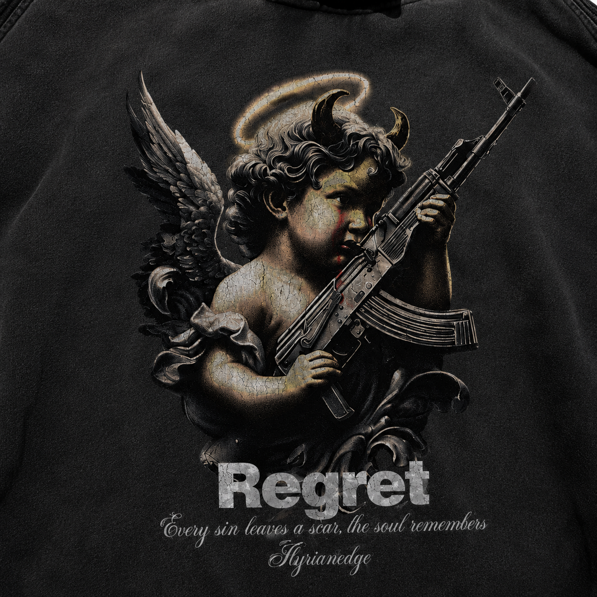 Fallen Grace |  Snow Washed 420 GSM Hoodie | ILYRIANEDGE