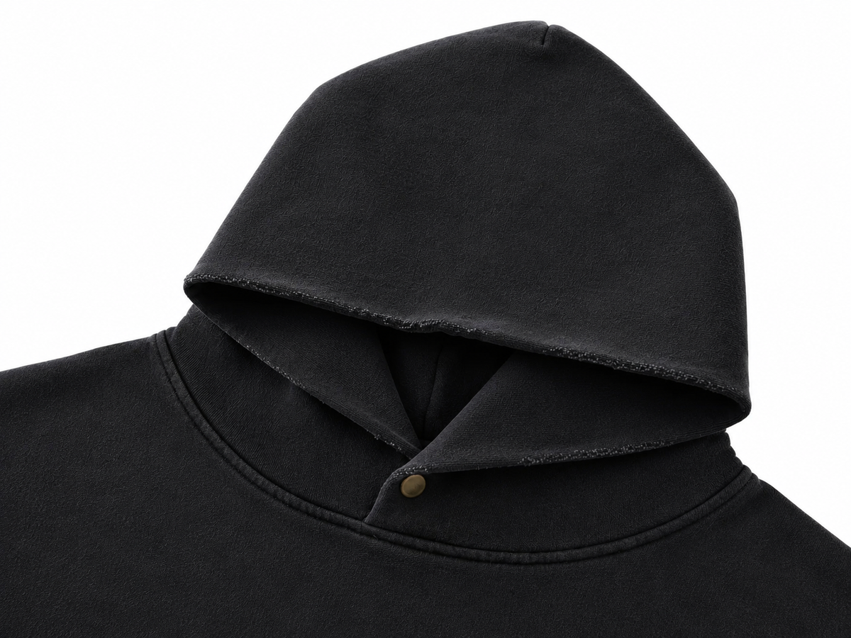 Veiled | Faded Enzyme Washed Oversized Hoodie | ILYRIANEDGE
