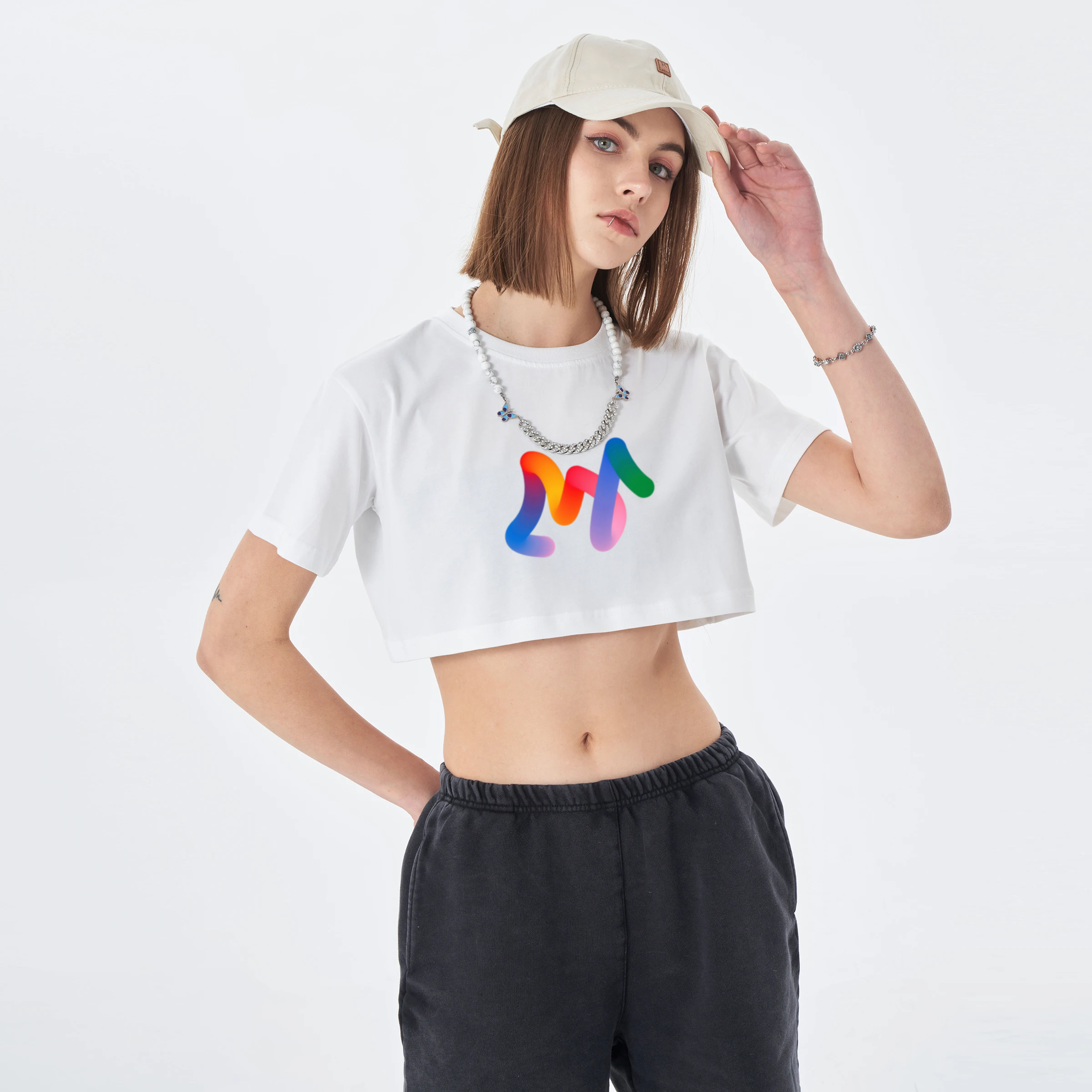 Colorful | Women's Crop Top T-Shirt | ILYRIANEDGE