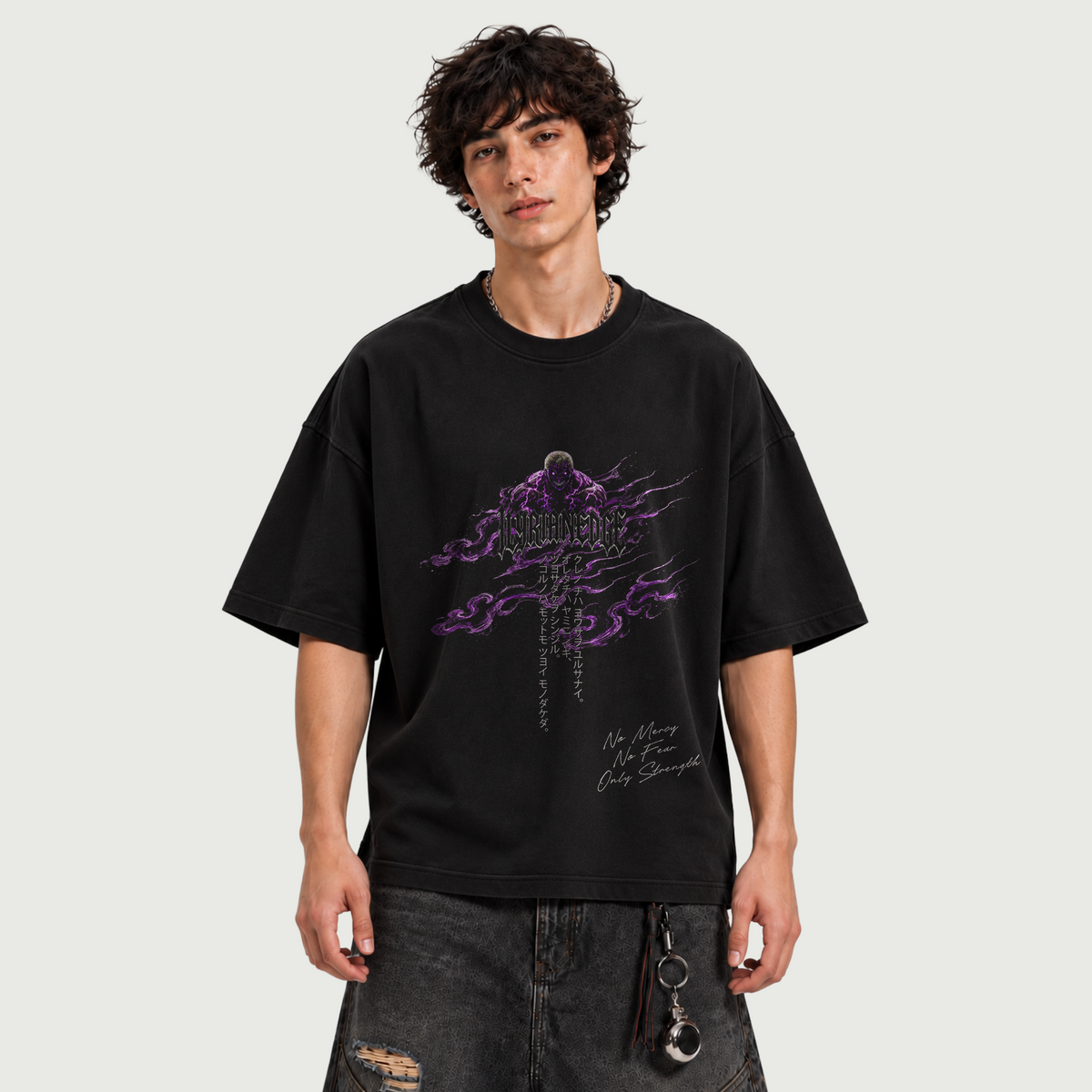 Crowned in Chaos | 305GSM Heavyweight Oversized T-Shirt | ILYRIANEDGE