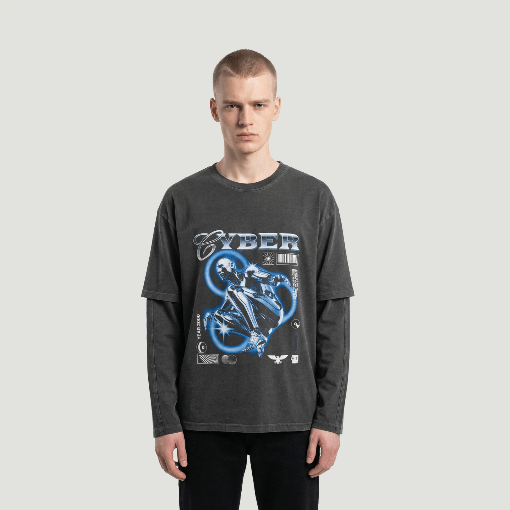 Cyber Ilyrian | Faux-Layered Long Sleeve | ILYRIANEDGE