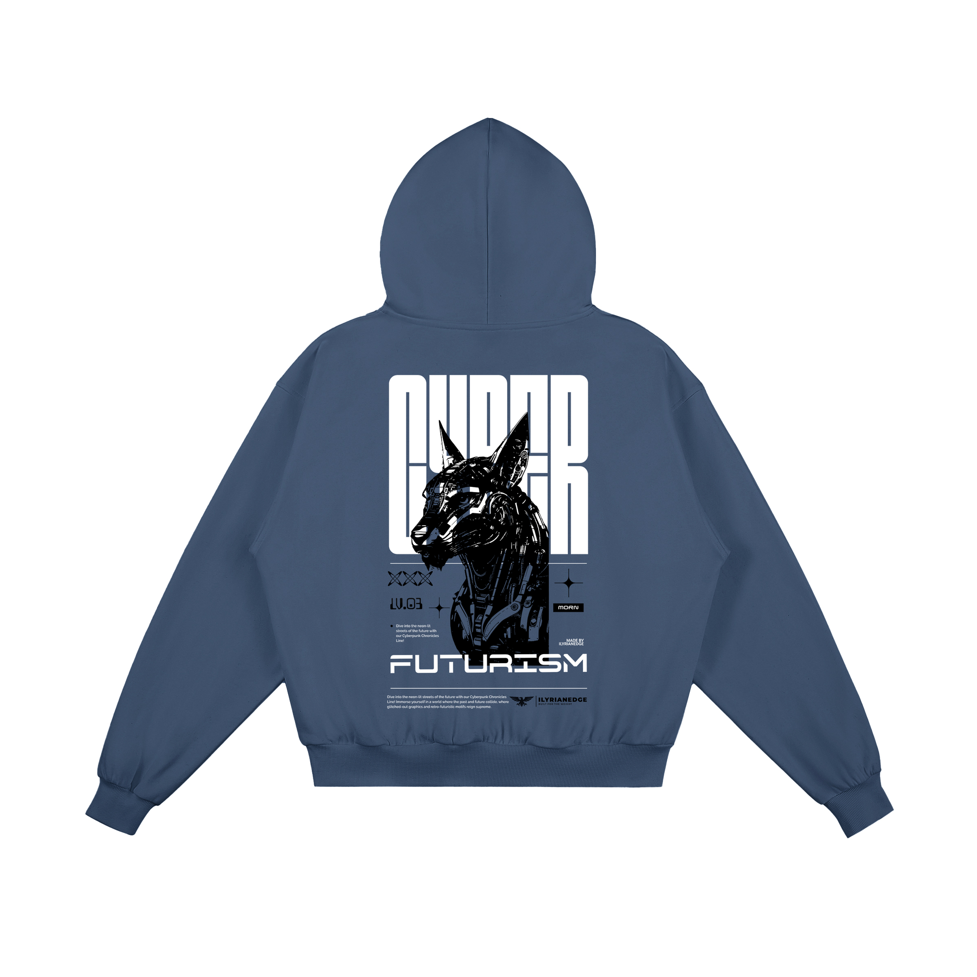 Cerberus Futurism | Boxy Hoodie | ILYRIANEDGE