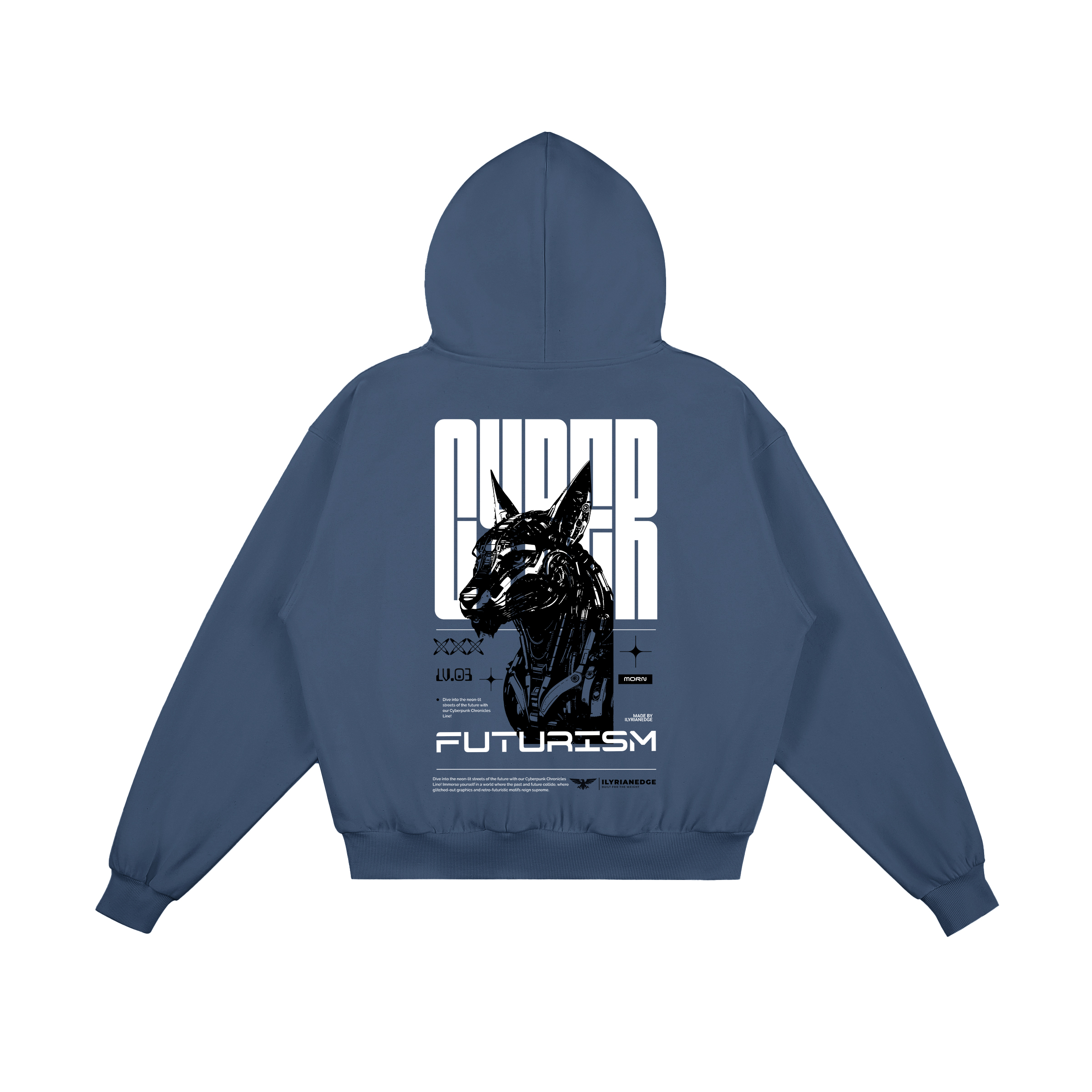 Cerberus Futurism | Boxy Hoodie | ILYRIANEDGE