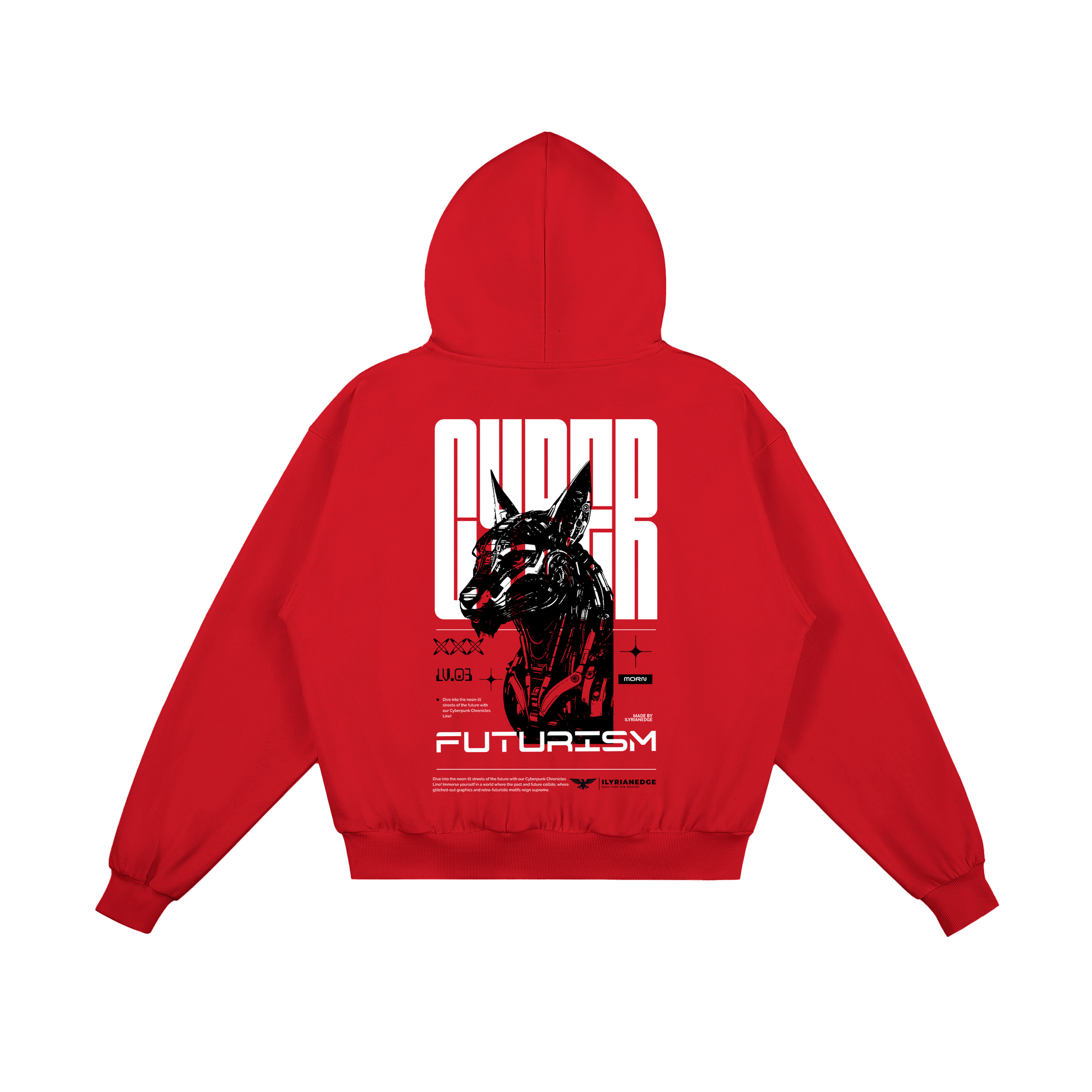 Cerberus Futurism | Boxy Hoodie | ILYRIANEDGE