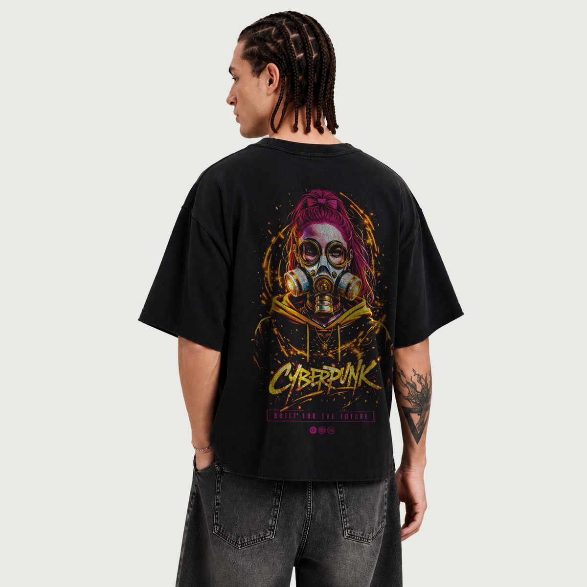 Cyberpunk | Heavyweight Boxy Raw Edge T-Shirt | ILYRIANEDGE