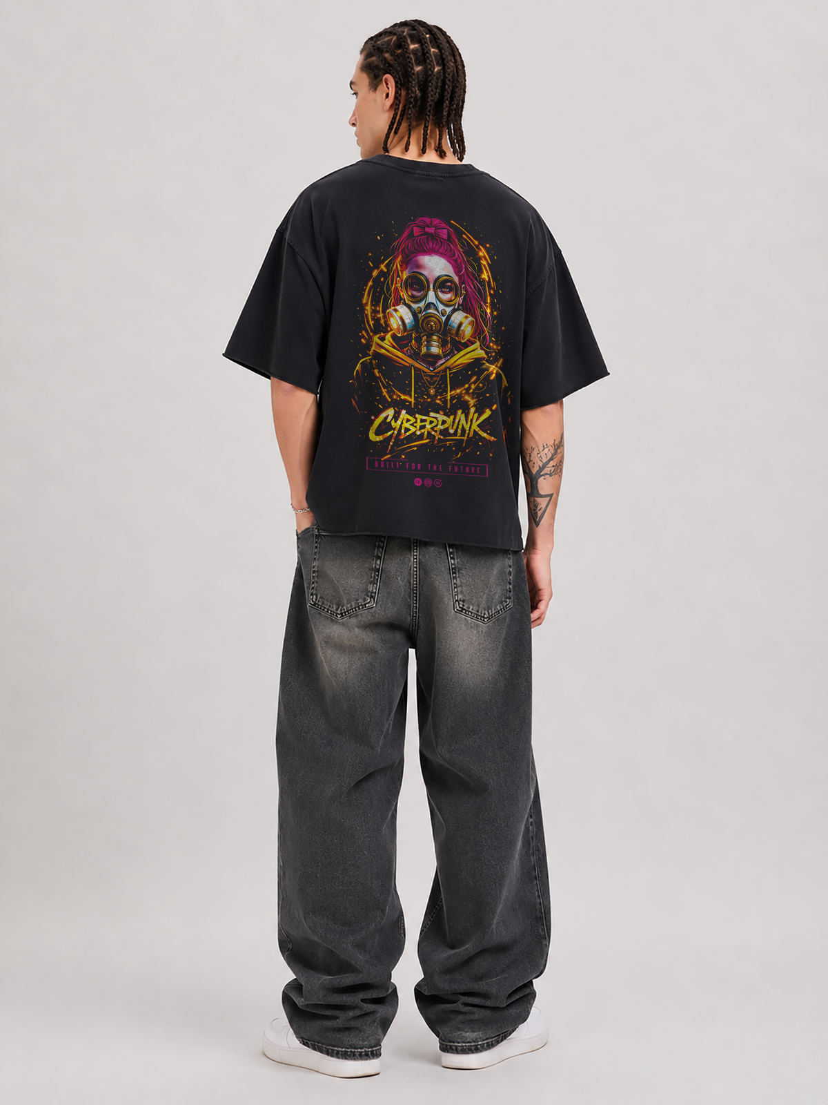Cyberpunk | Heavyweight Boxy Raw Edge T-Shirt | ILYRIANEDGE