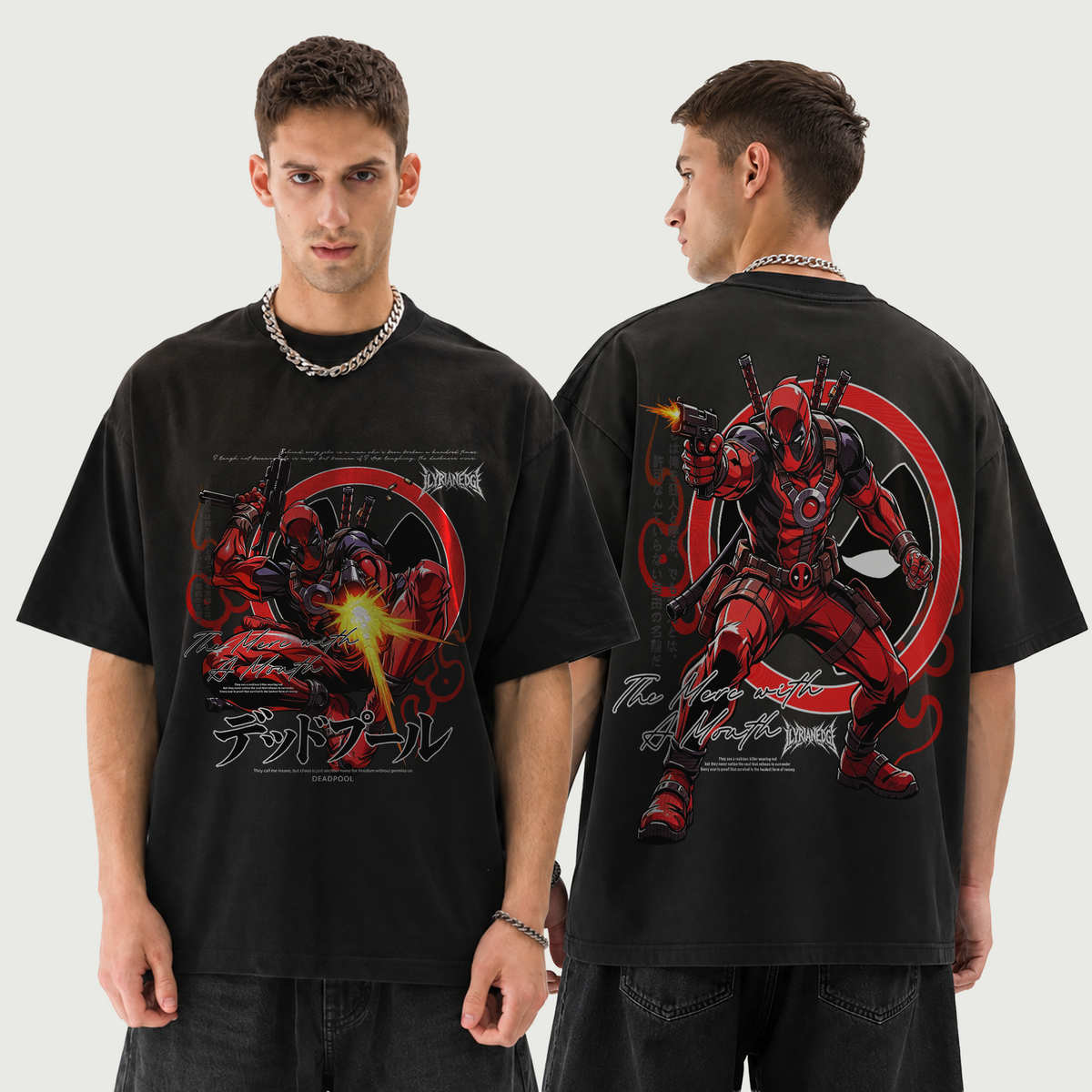 Crimson Ronin | 260GSM Boxy Sun-Faded T-Shirt | ILYRIANEDGE