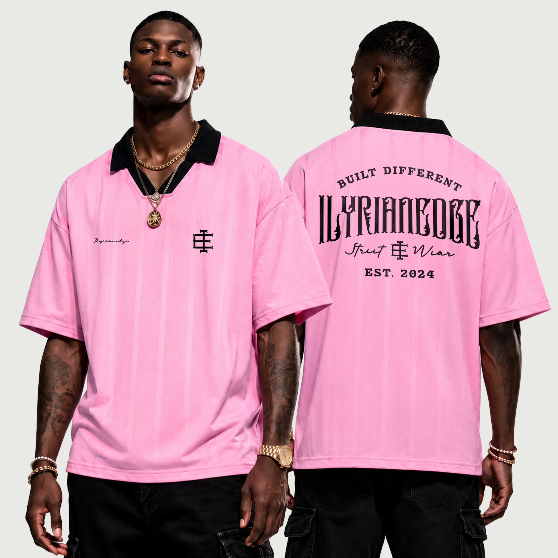 Heritage Jersey | Oversized Striped Streetwear Polo | ILYRIANEDGE