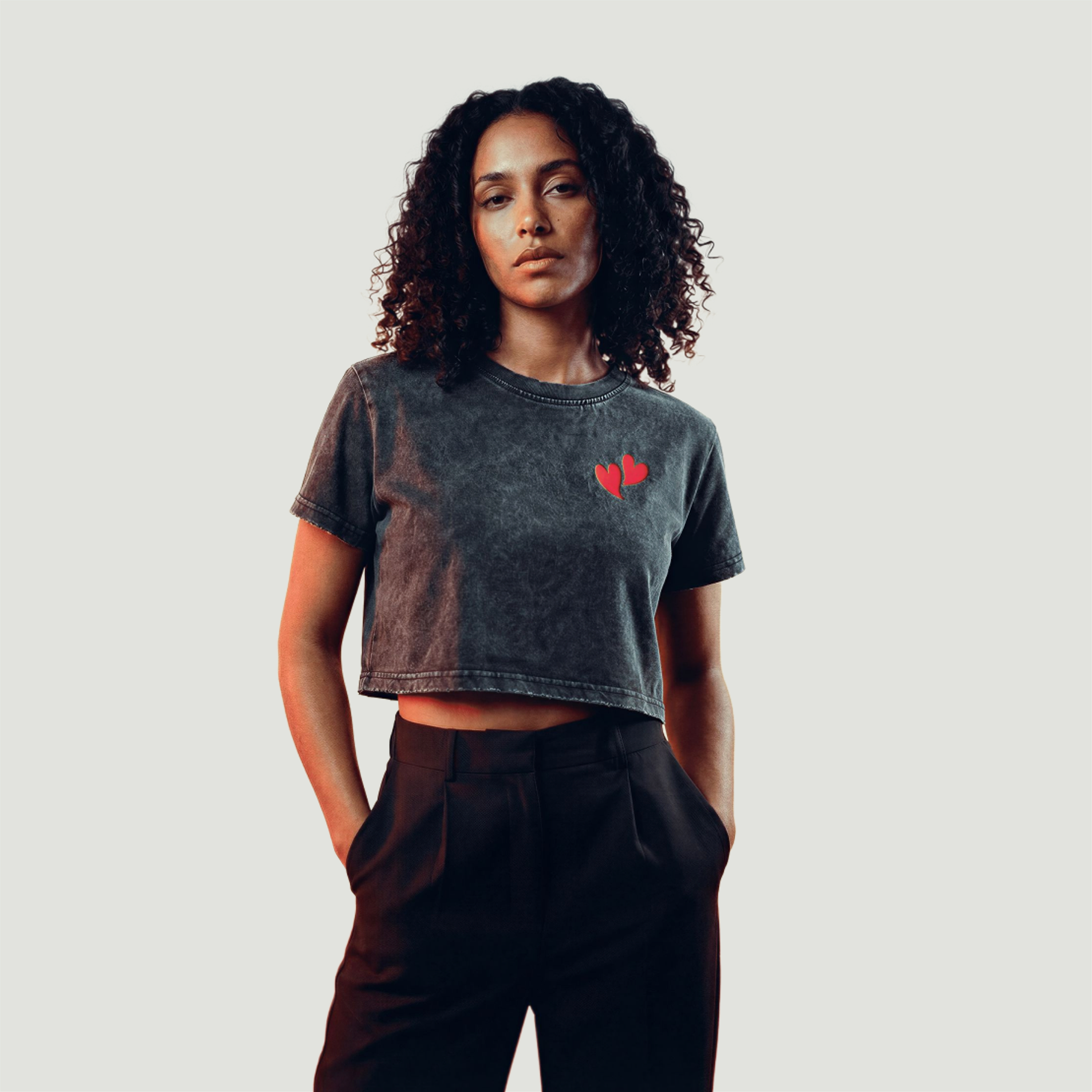 Live For Today | Women's Snow Wash Crop Top | ILYRIANEDGE