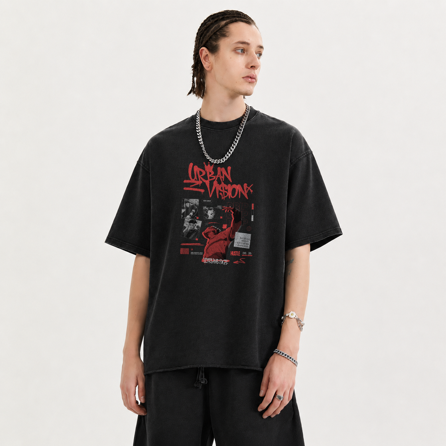 Lost Youth | Faded Raw Hem T-Shirt | ILYRIANEDGE
