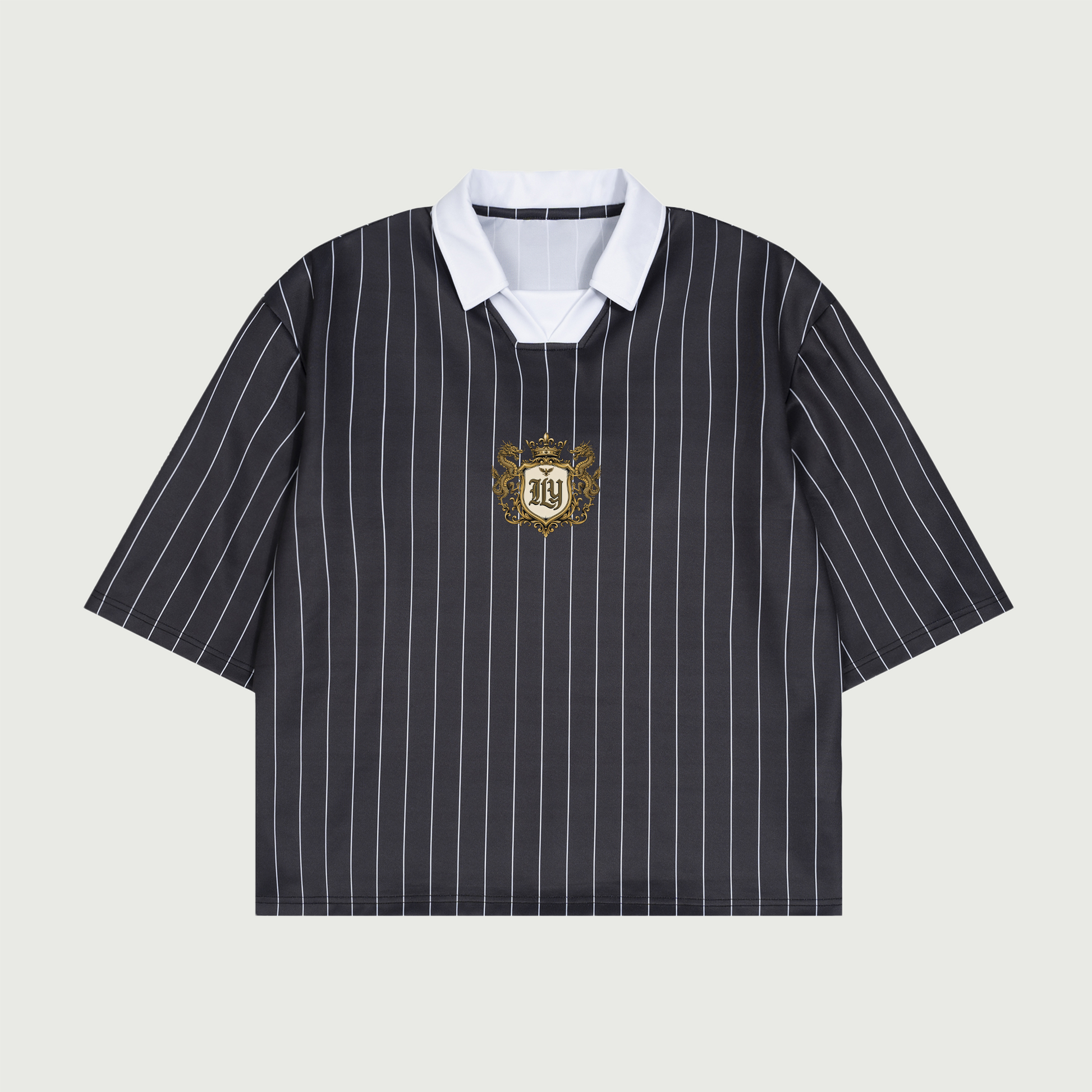 Dragon Dynasty | Striped Polo Shirt | ILYRIANEDGE