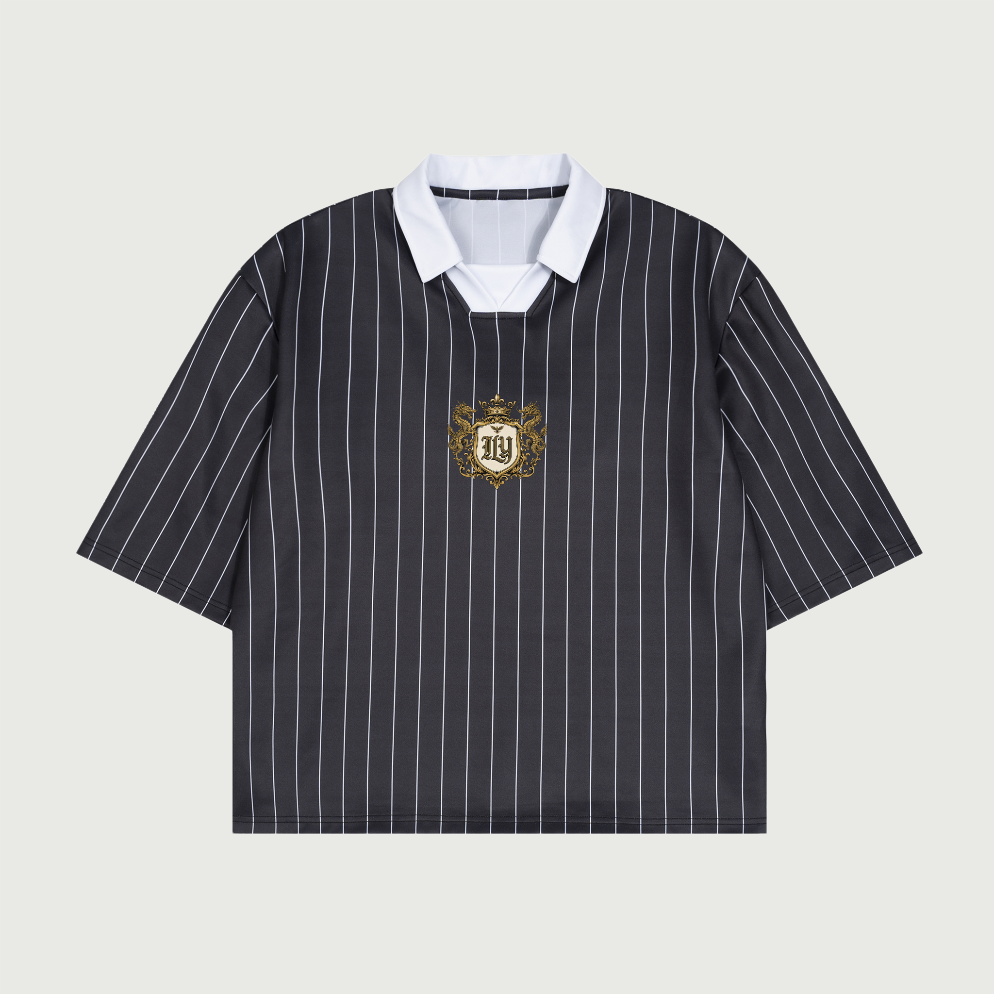 Dragon Dynasty | Striped Polo Shirt | ILYRIANEDGE