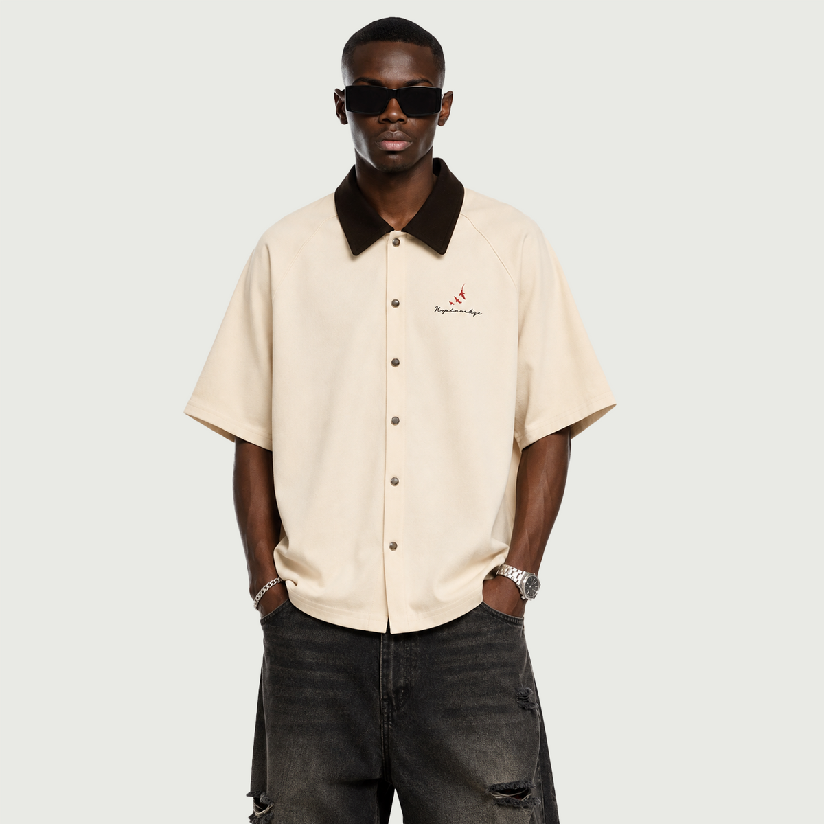 Essential Lesiure | Premium Oversized Color Block Boxy Shirt |  ILYRIANEDGE