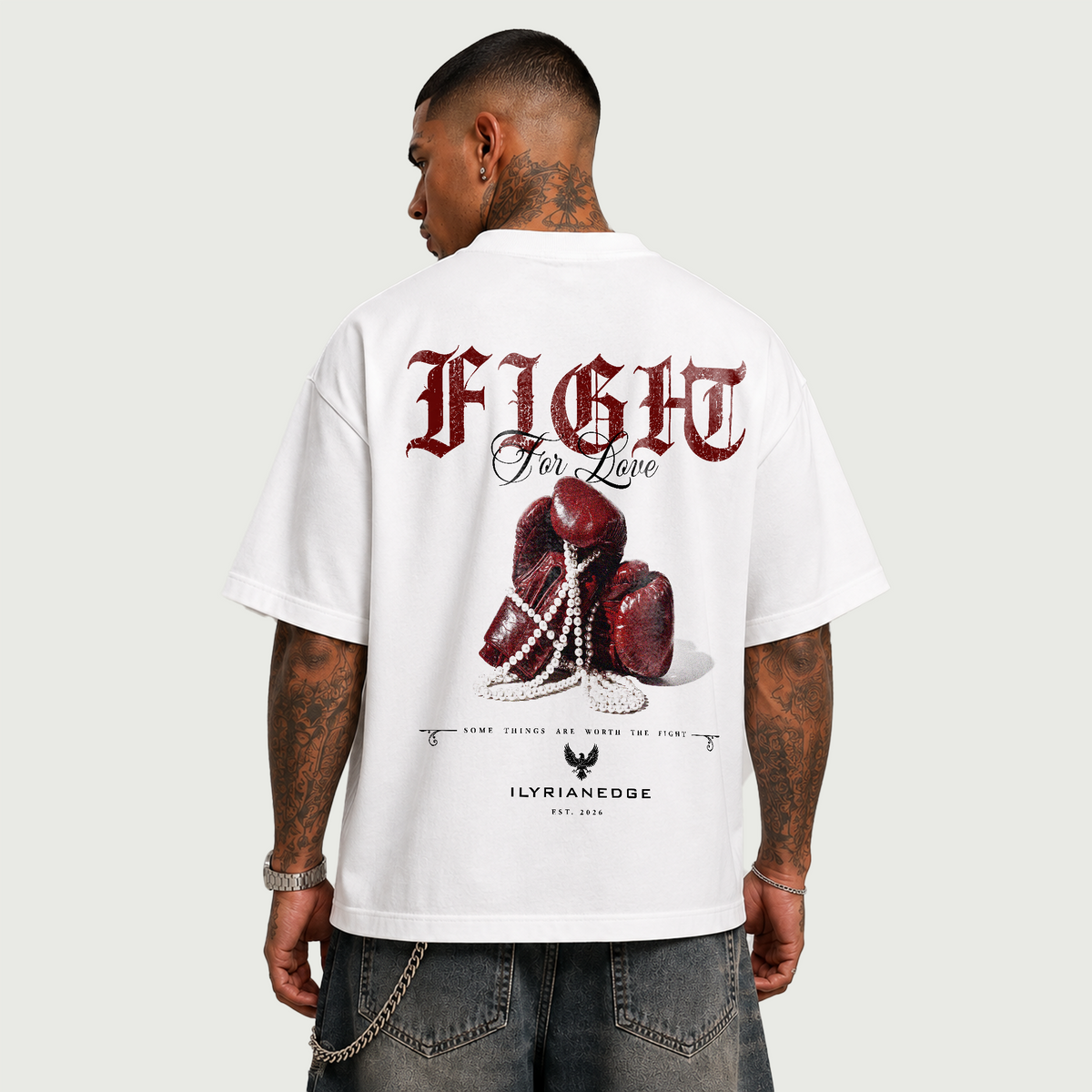 Heart of a Fighter | Heavyweight Boxy T-Shirt | ILYRIANEDGE